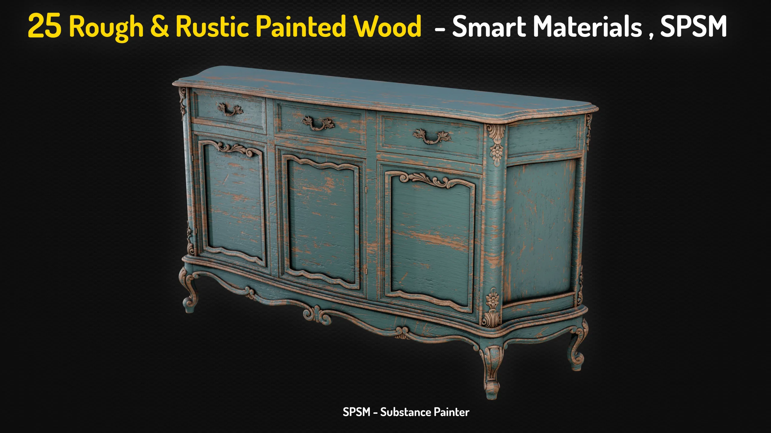 25 Painted Wood Rough & Rustic Smart Materials - Vol 1 + Free Sample
