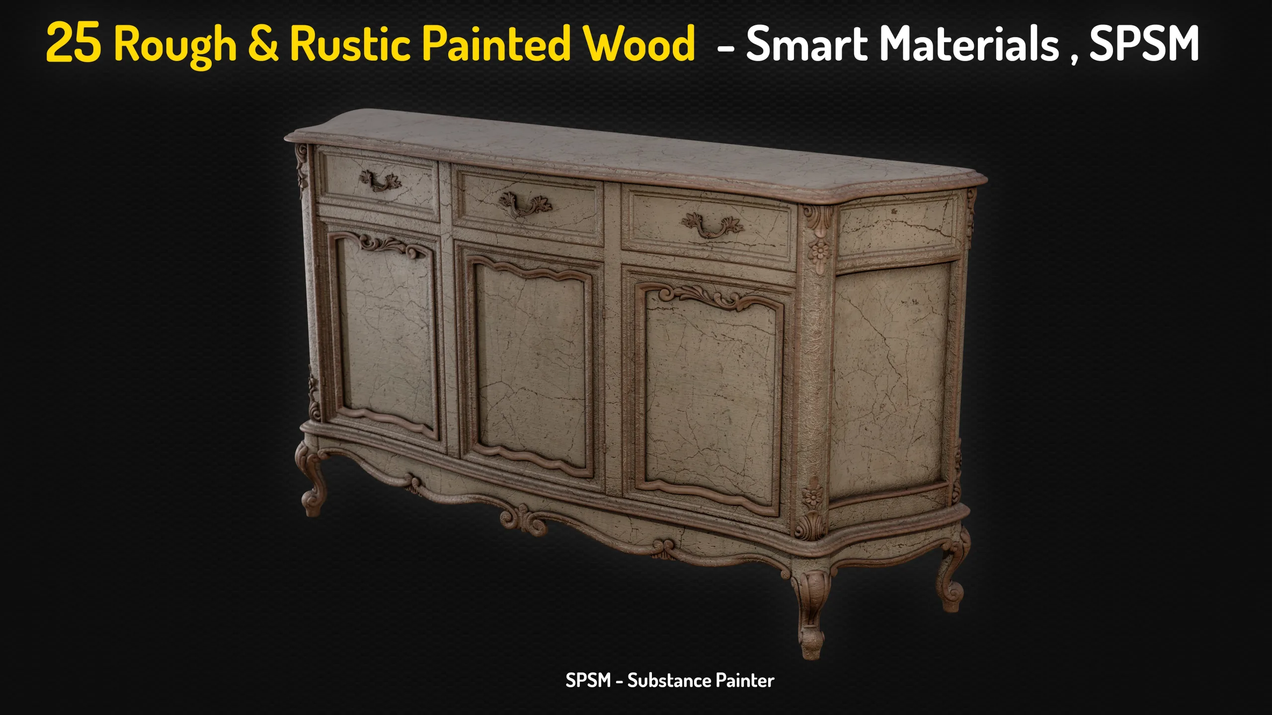 25 Painted Wood Rough & Rustic Smart Materials - Vol 1 + Free Sample
