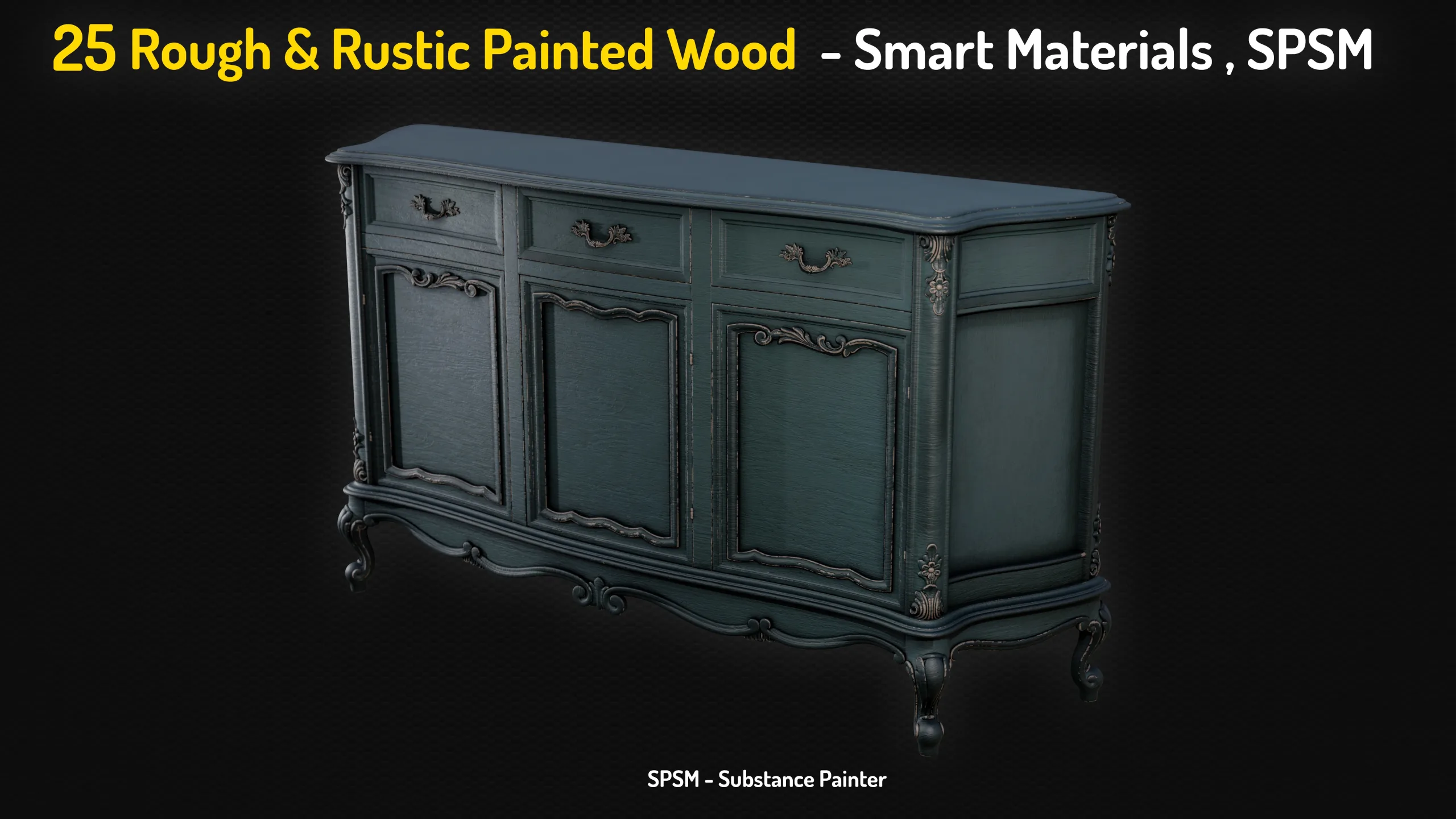25 Painted Wood Rough & Rustic Smart Materials - Vol 1 + Free Sample