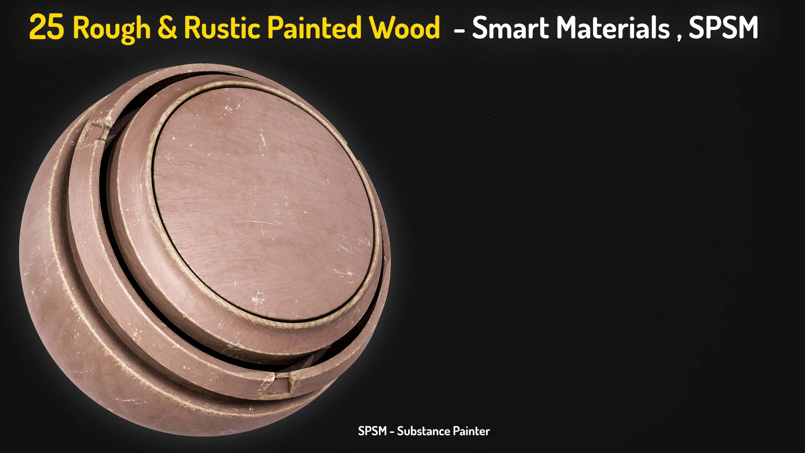25 Painted Wood Rough & Rustic Smart Materials - Vol 1 + Free Sample