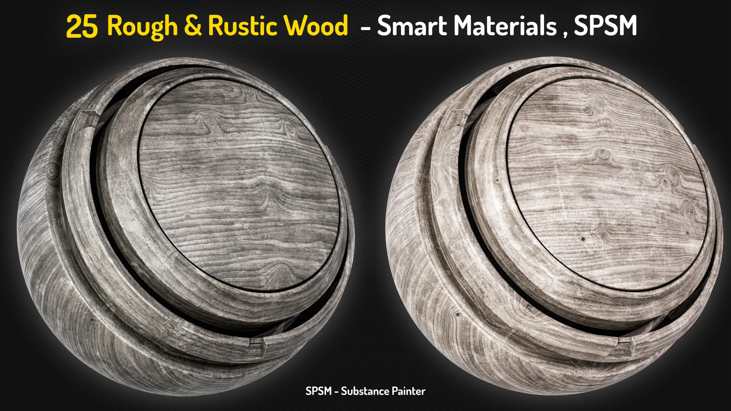 25 Wood Rough & Rustic Smart Materials - Vol 2 + Free Sample
