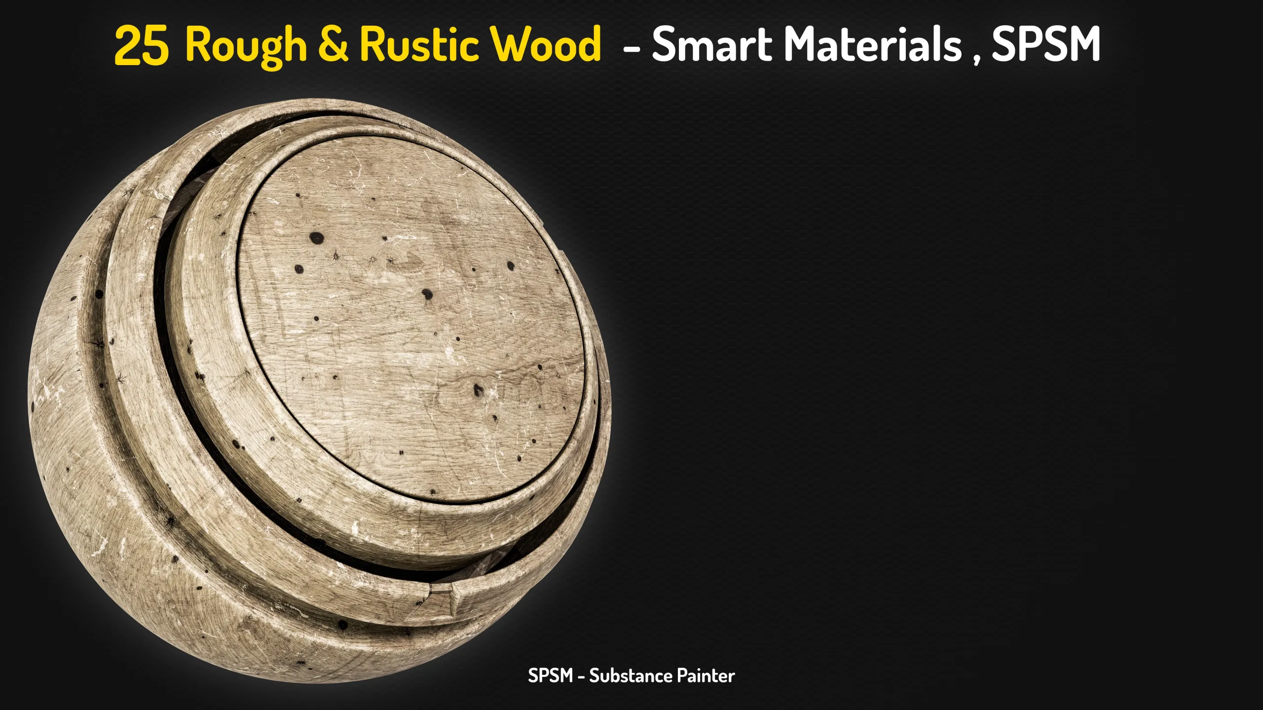 25 Wood Rough & Rustic Smart Materials - Vol 2 + Free Sample