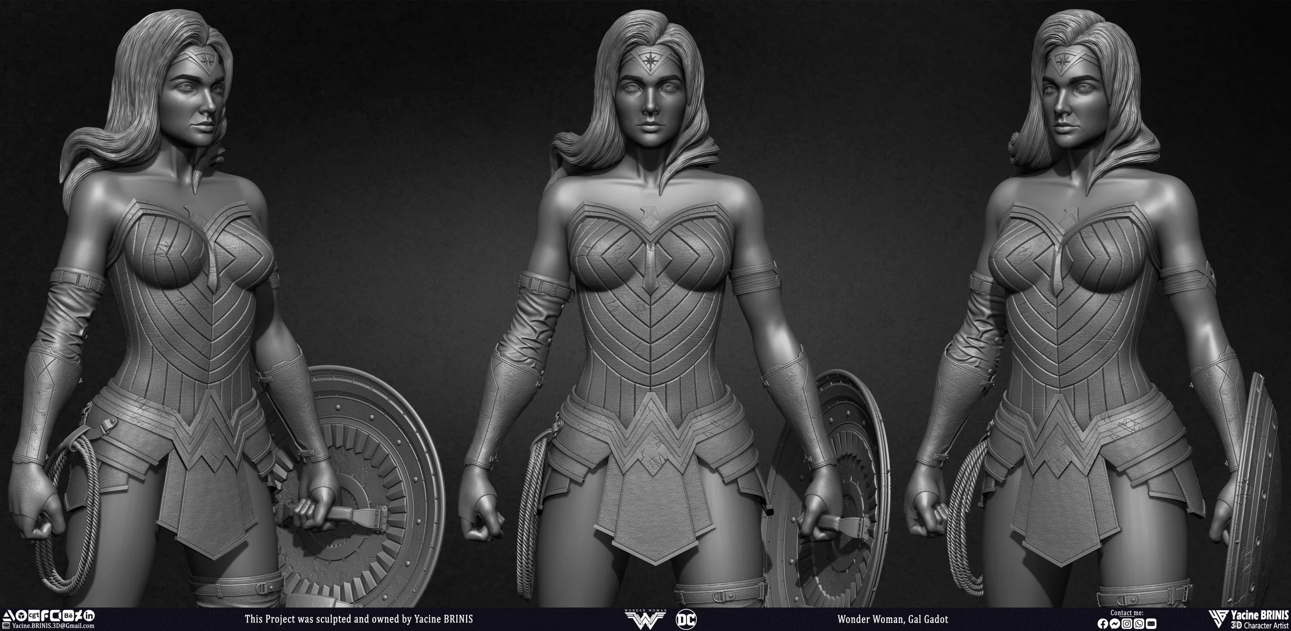 Wonder Woman 3D Model