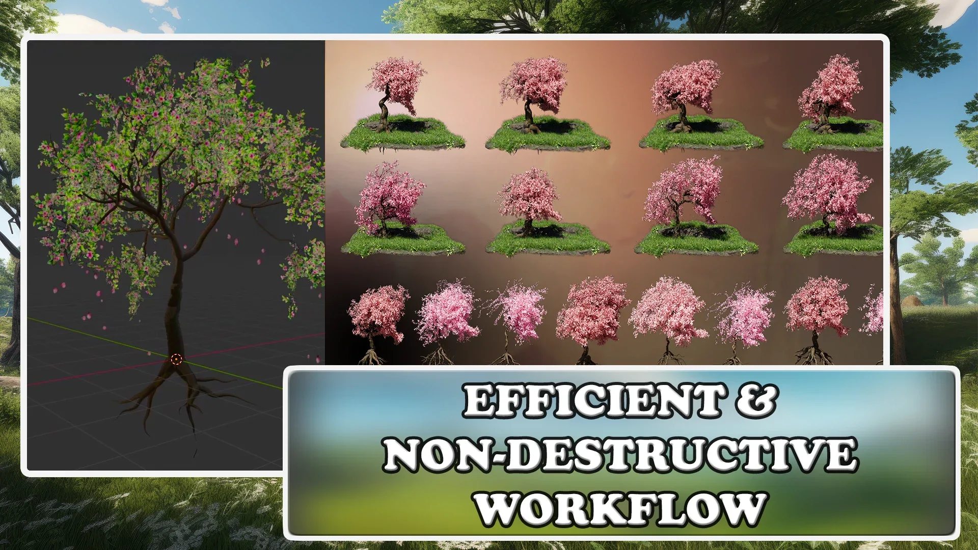 3D Trees with Blender Geometry Nodes