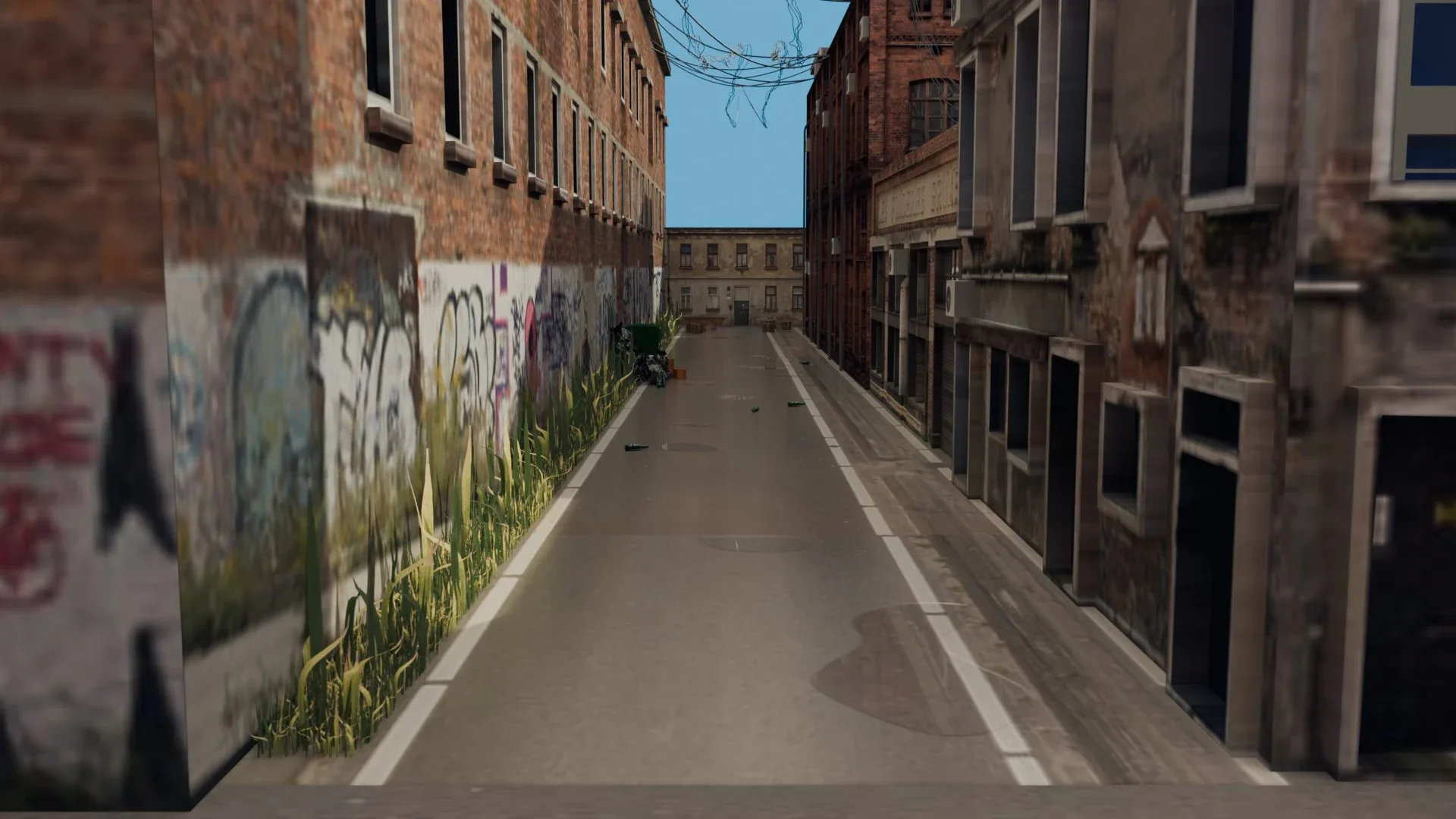 Urban Alley - Low poly