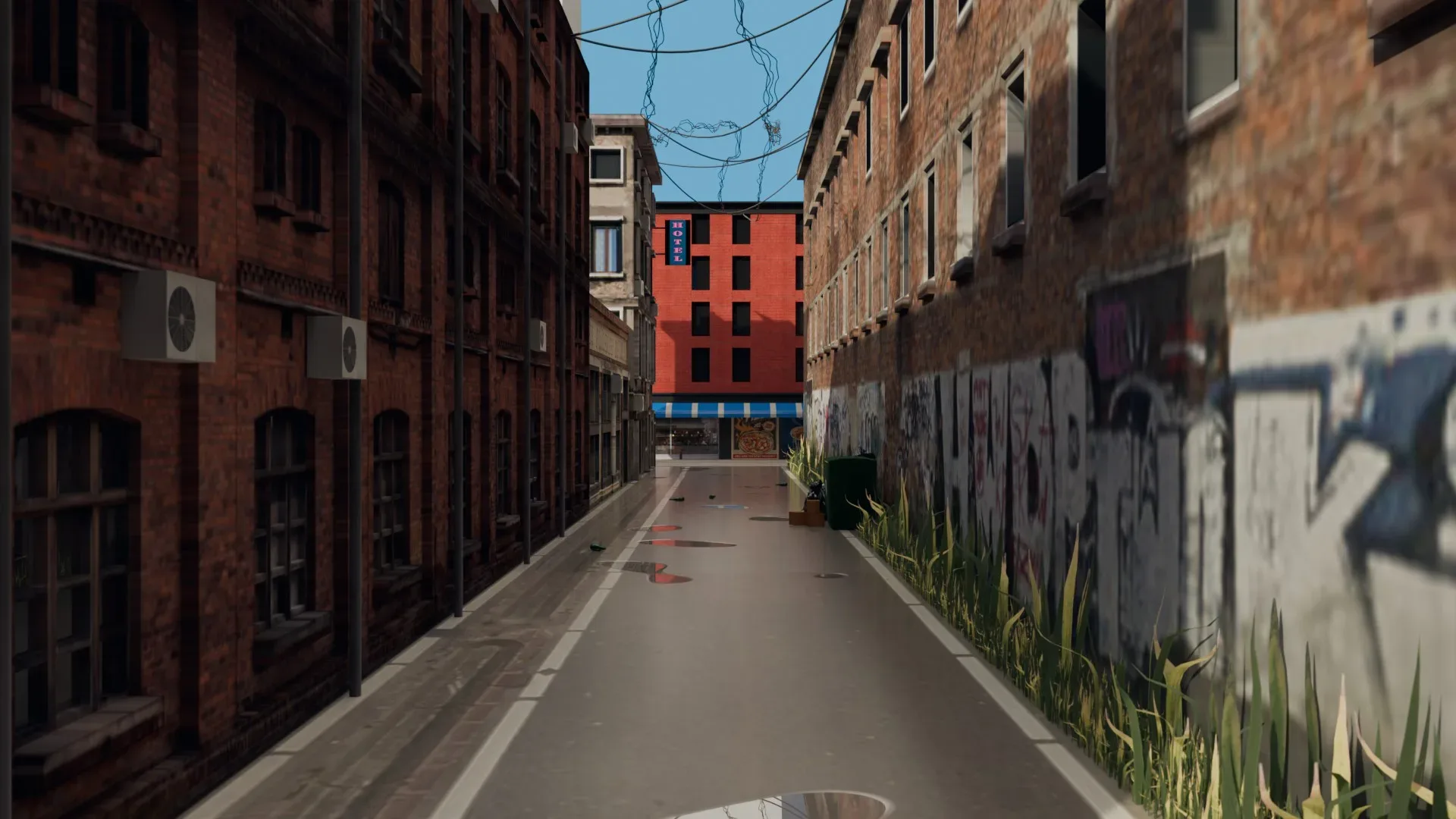 Urban Alley - Low poly