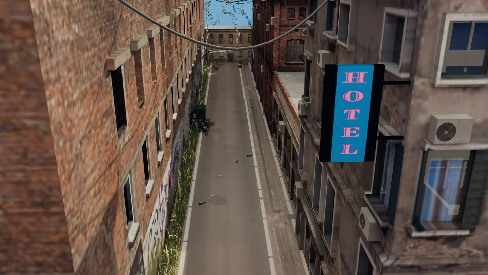 Urban Alley - Low poly