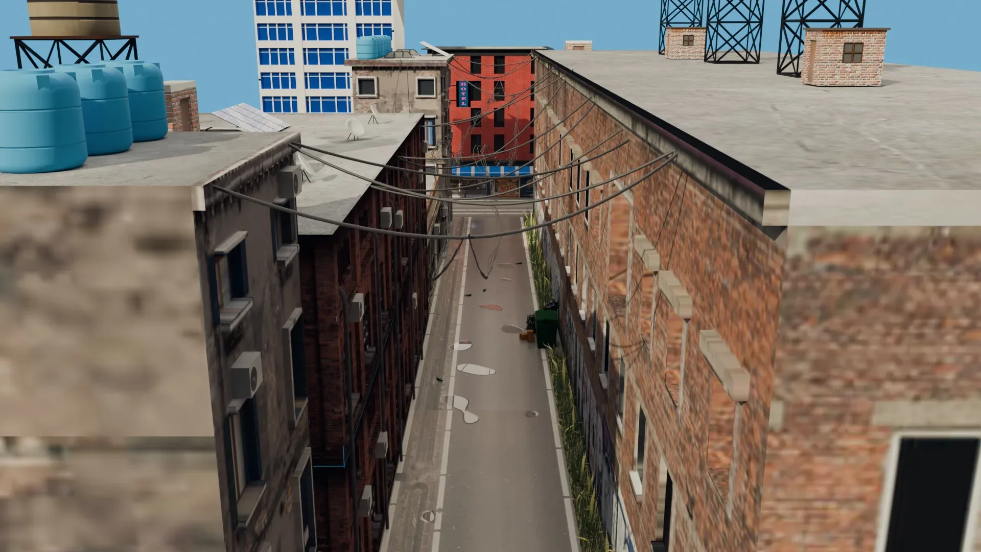 Urban Alley - Low poly