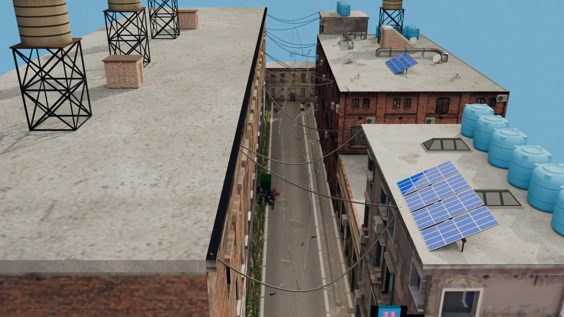 Urban Alley - Low poly