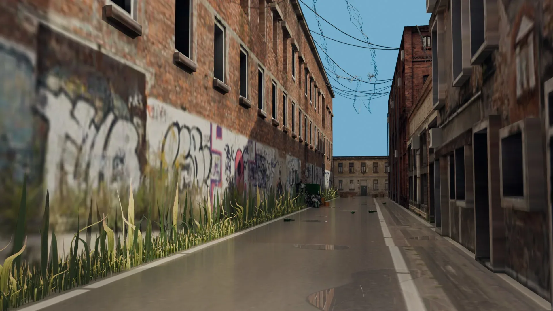 Urban Alley - Low poly