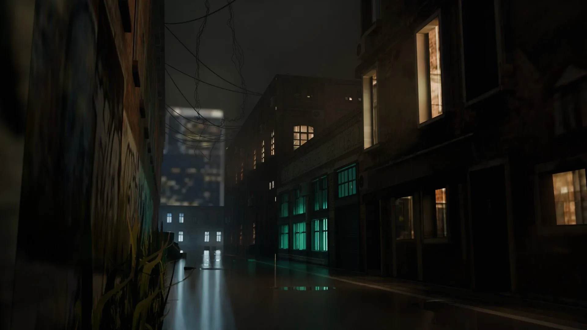 Urban Alley - Low poly