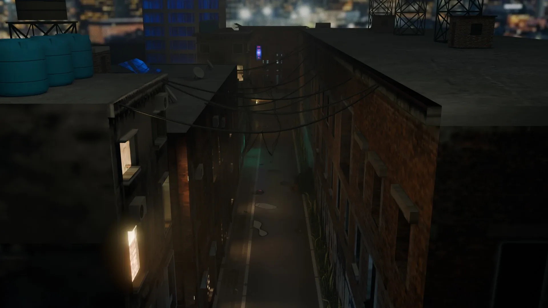 Urban Alley - Low poly