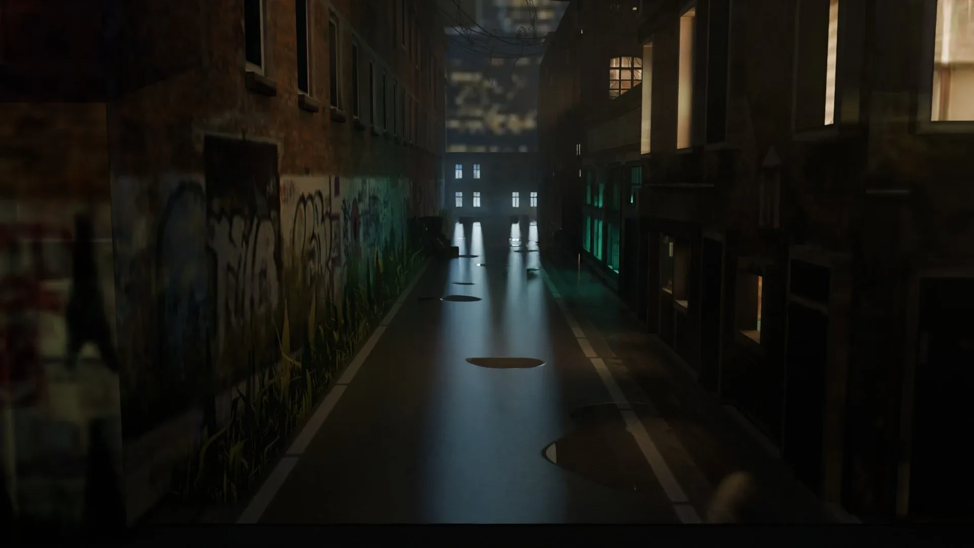 Urban Alley - Low poly