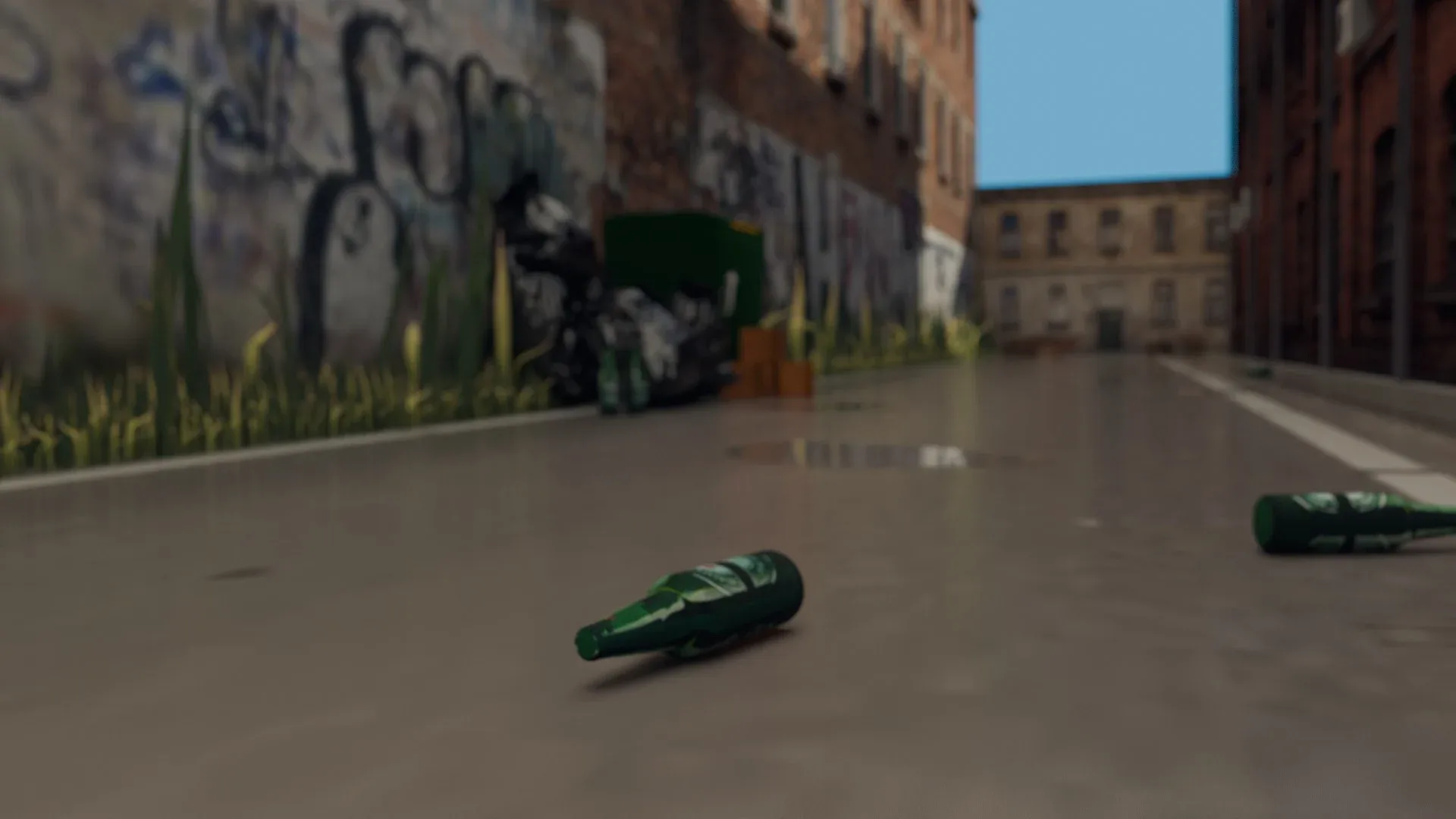 Urban Alley - Low poly