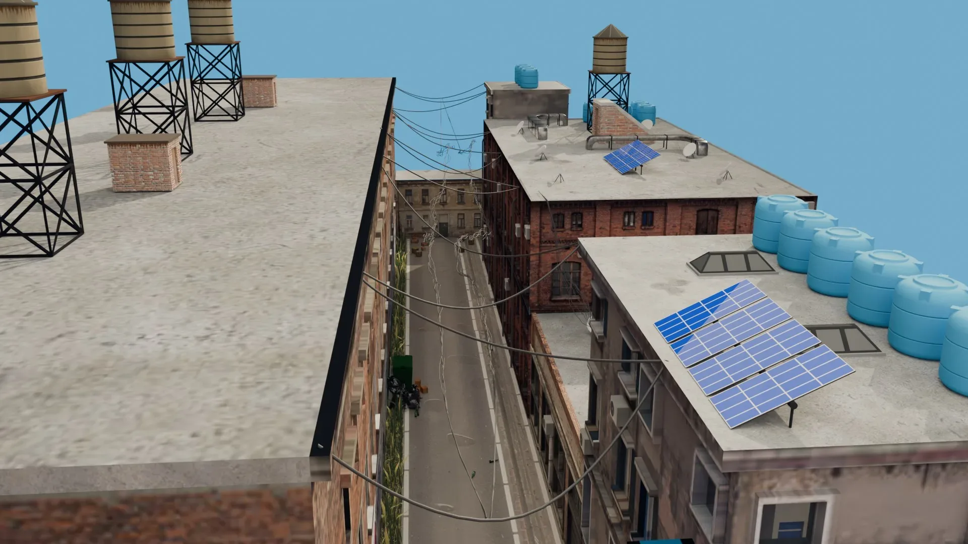 Urban Alley - Low poly