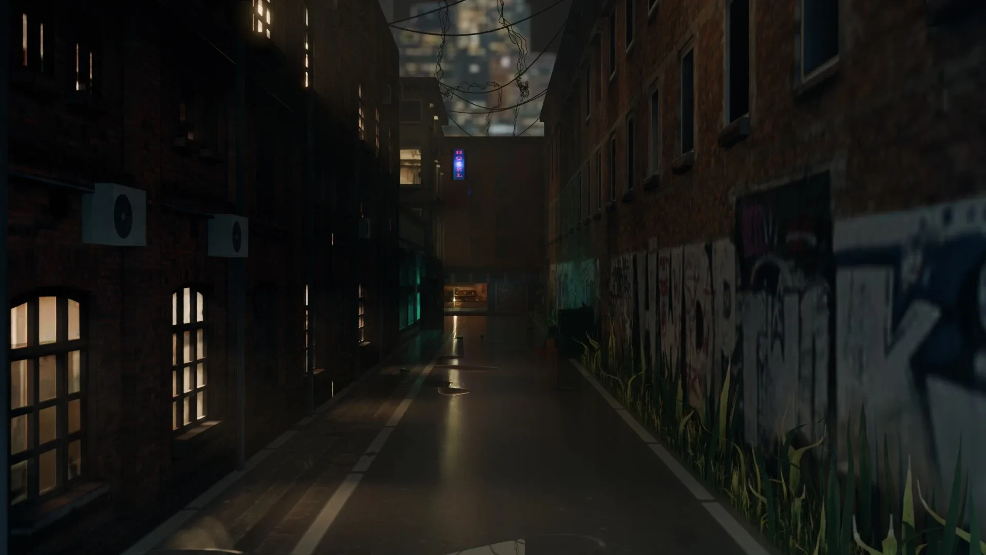 Urban Alley - Low poly