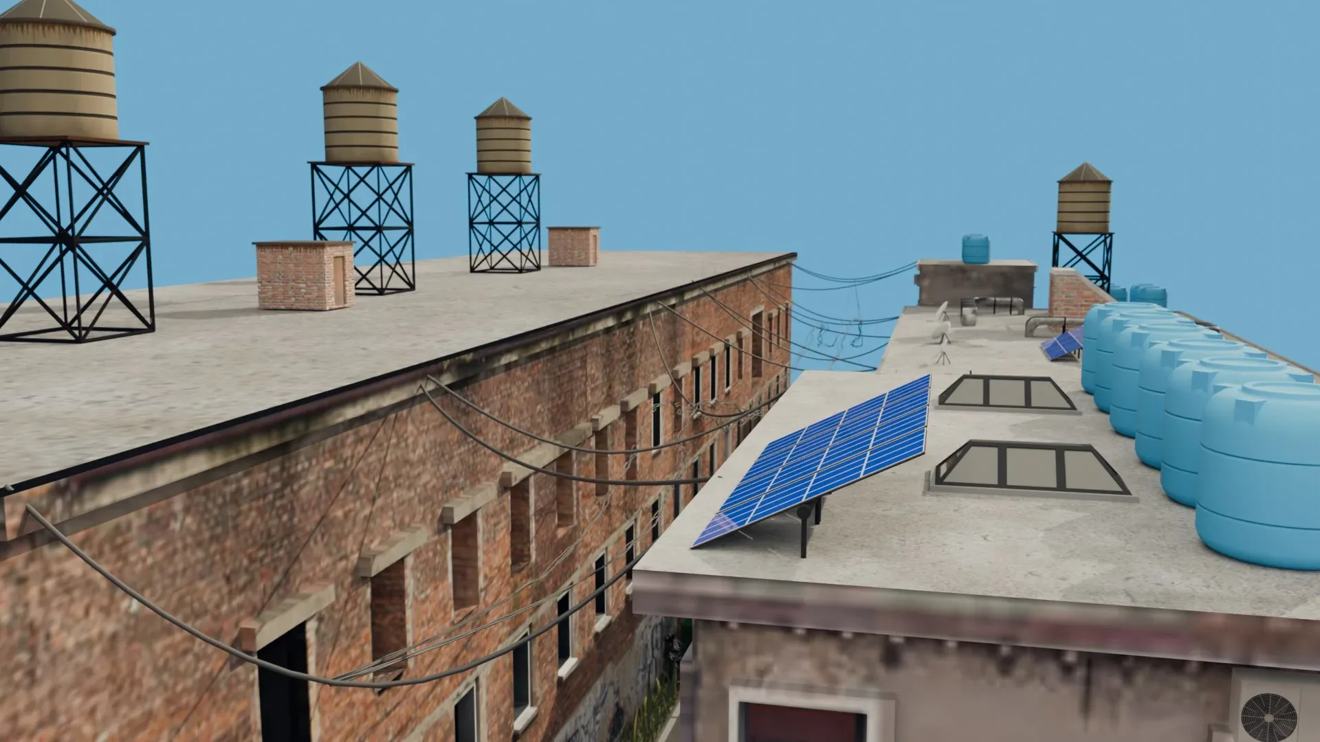 Urban Alley - Low poly