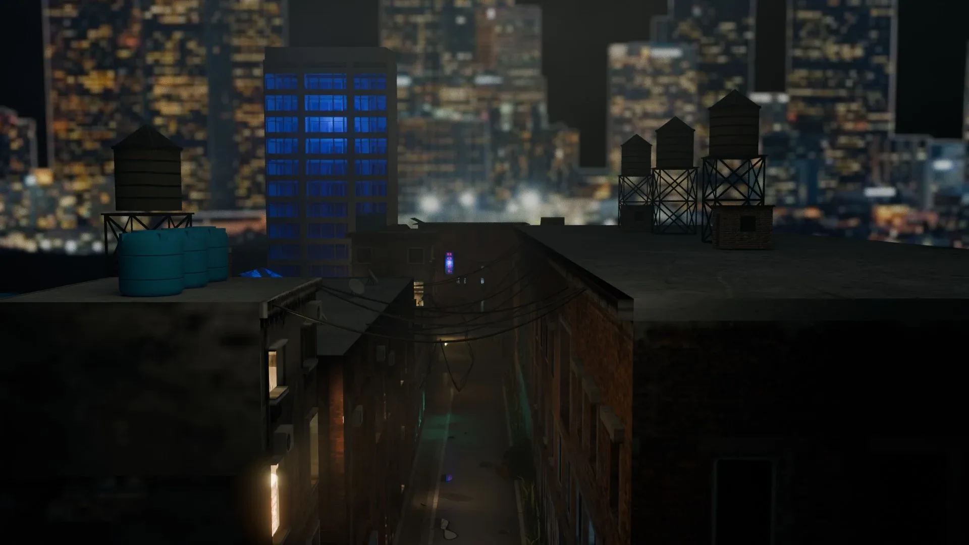 Urban Alley - Low poly