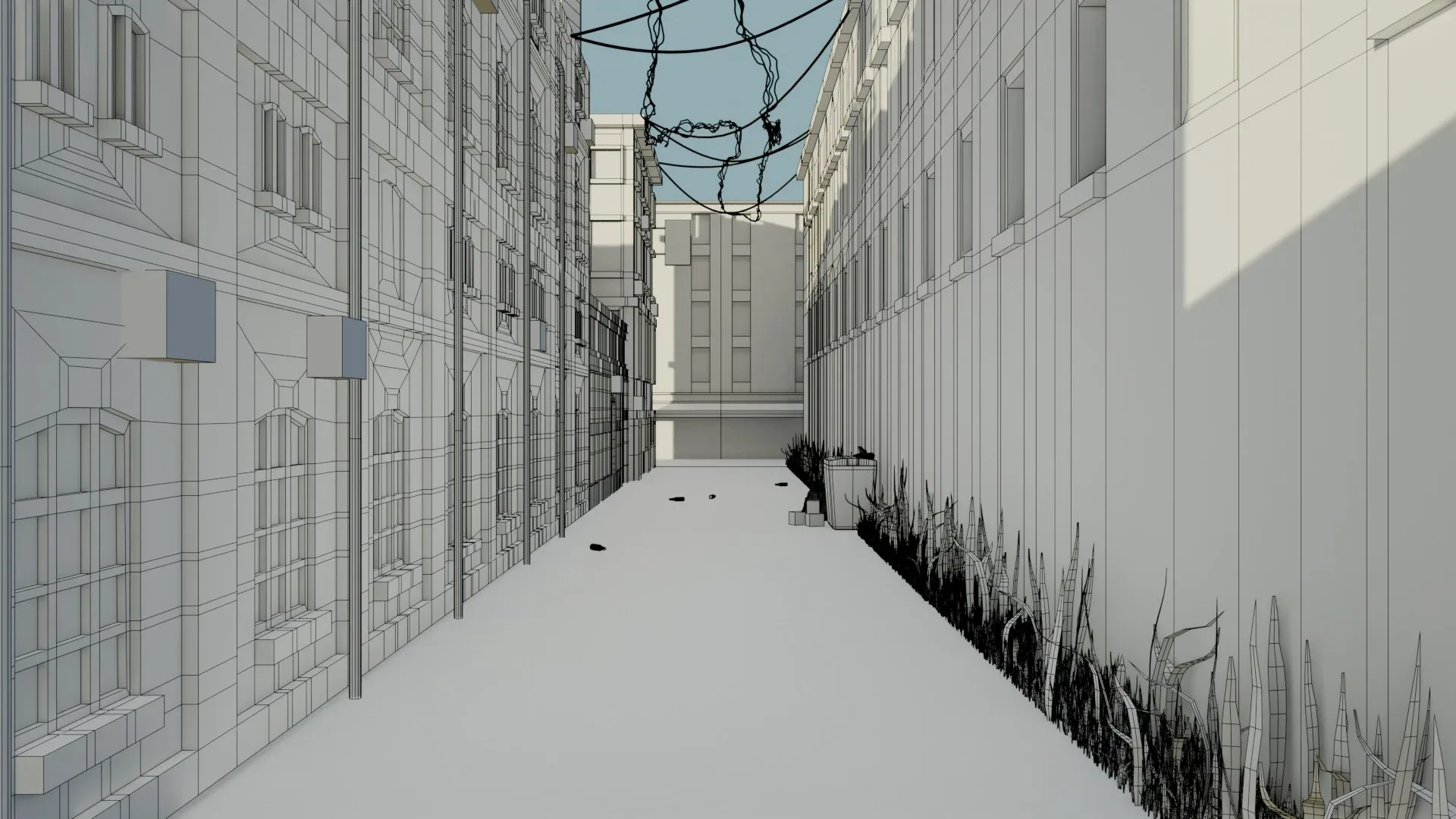 Urban Alley - Low poly