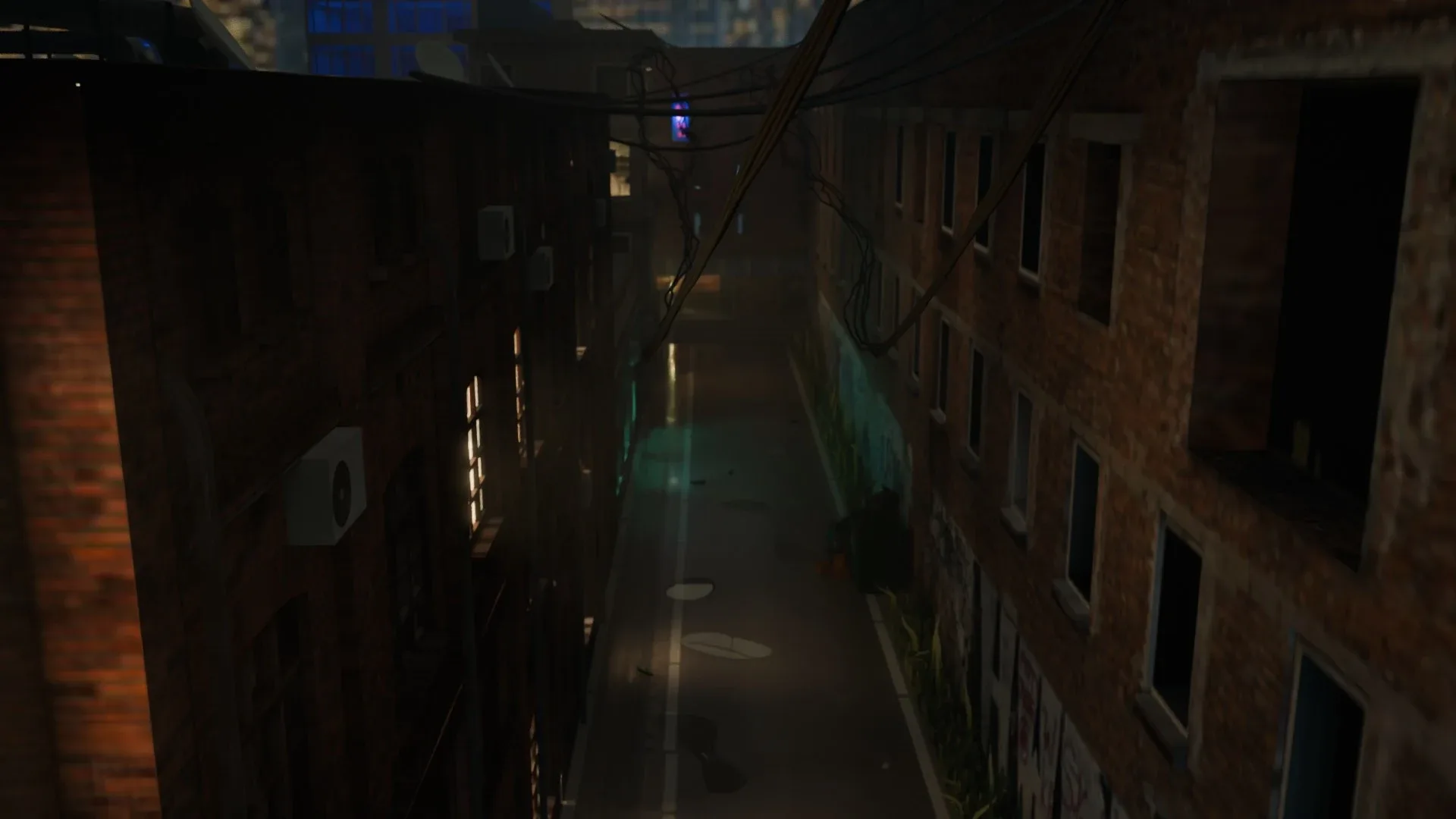 Urban Alley - Low poly