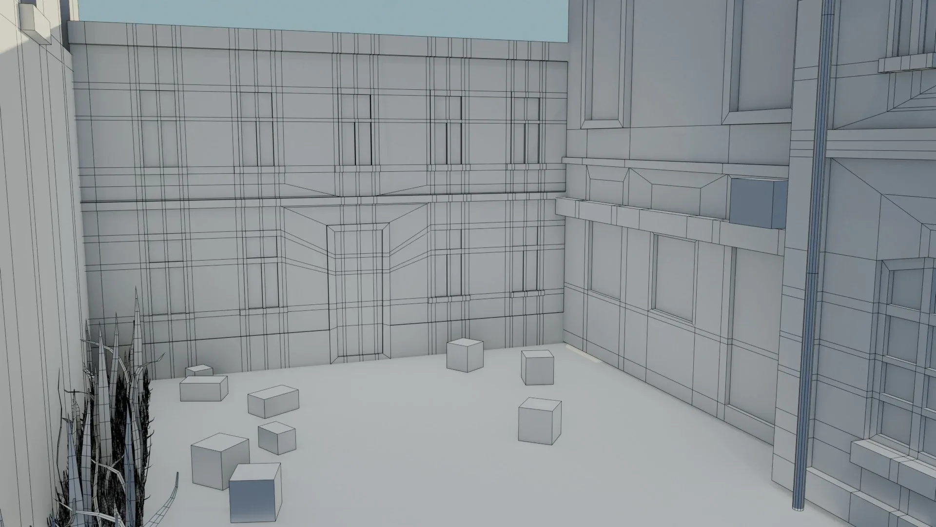 Urban Alley - Low poly