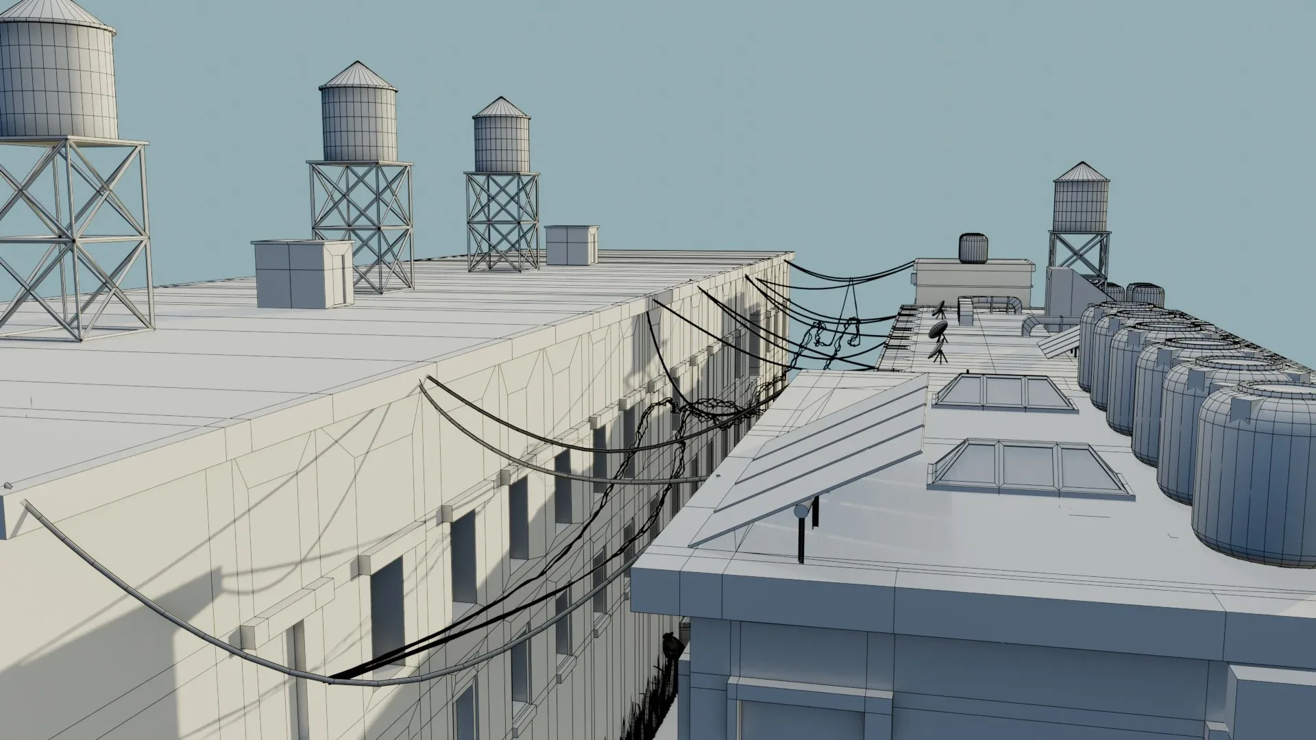 Urban Alley - Low poly