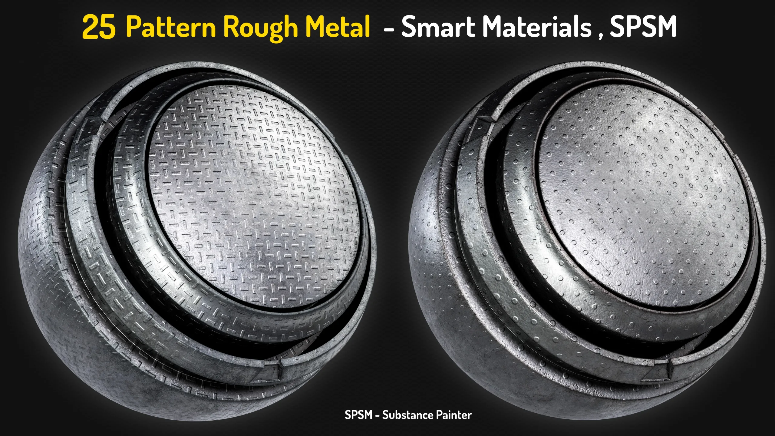 25 Pattern Rough Metal Smart Materials - Vol 4
