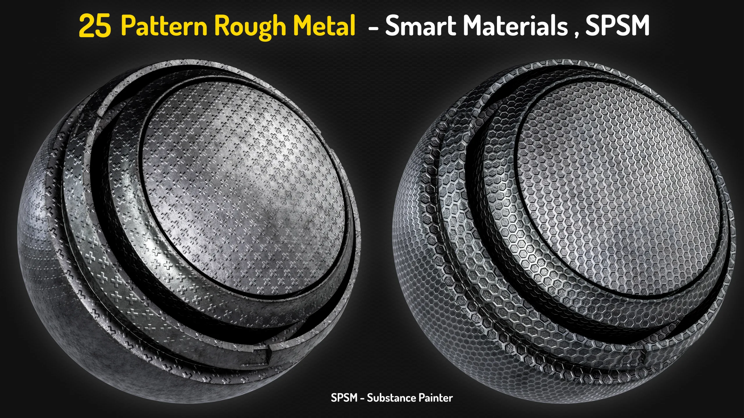 25 Pattern Rough Metal Smart Materials - Vol 4