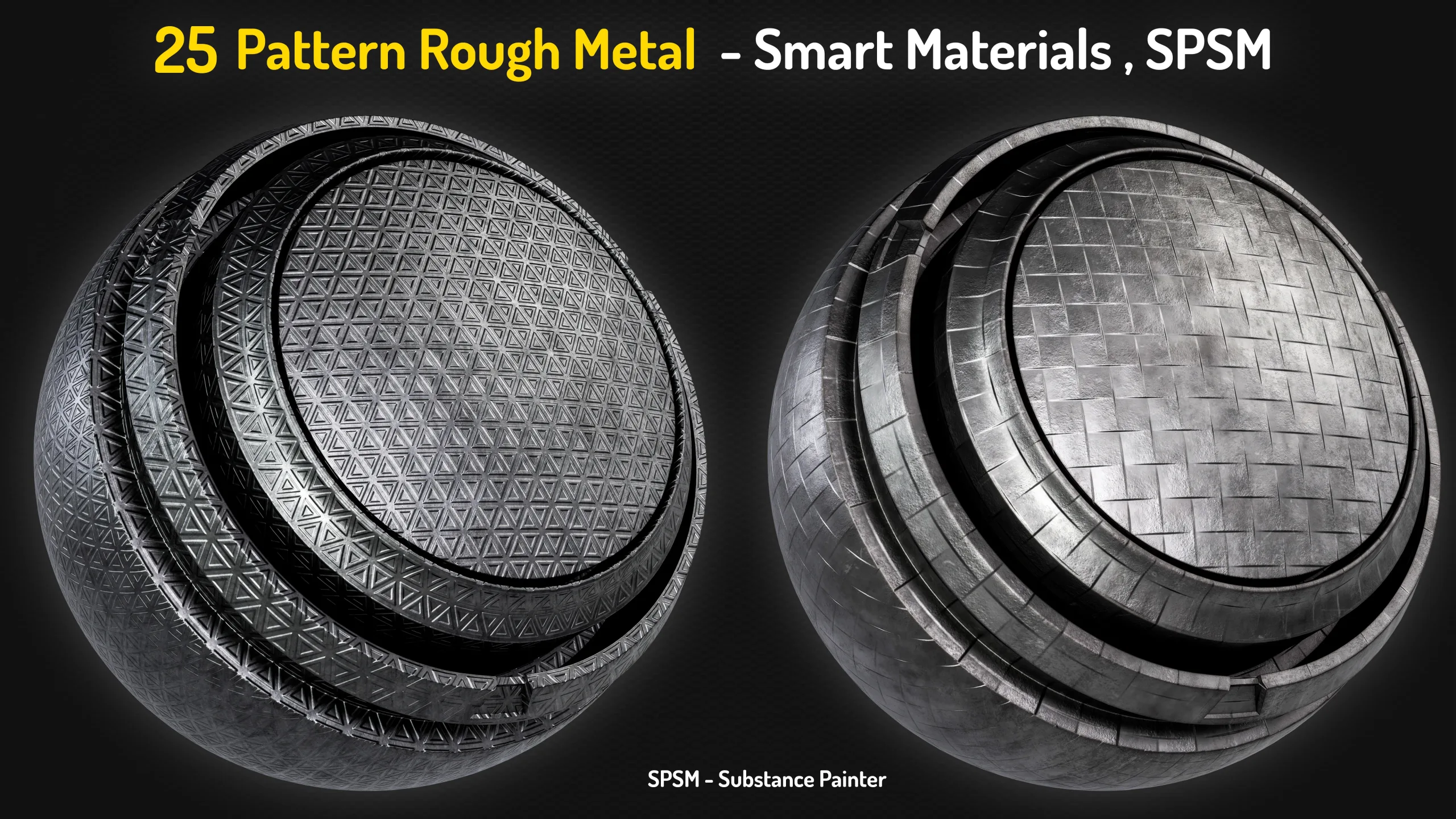25 Pattern Rough Metal Smart Materials - Vol 4