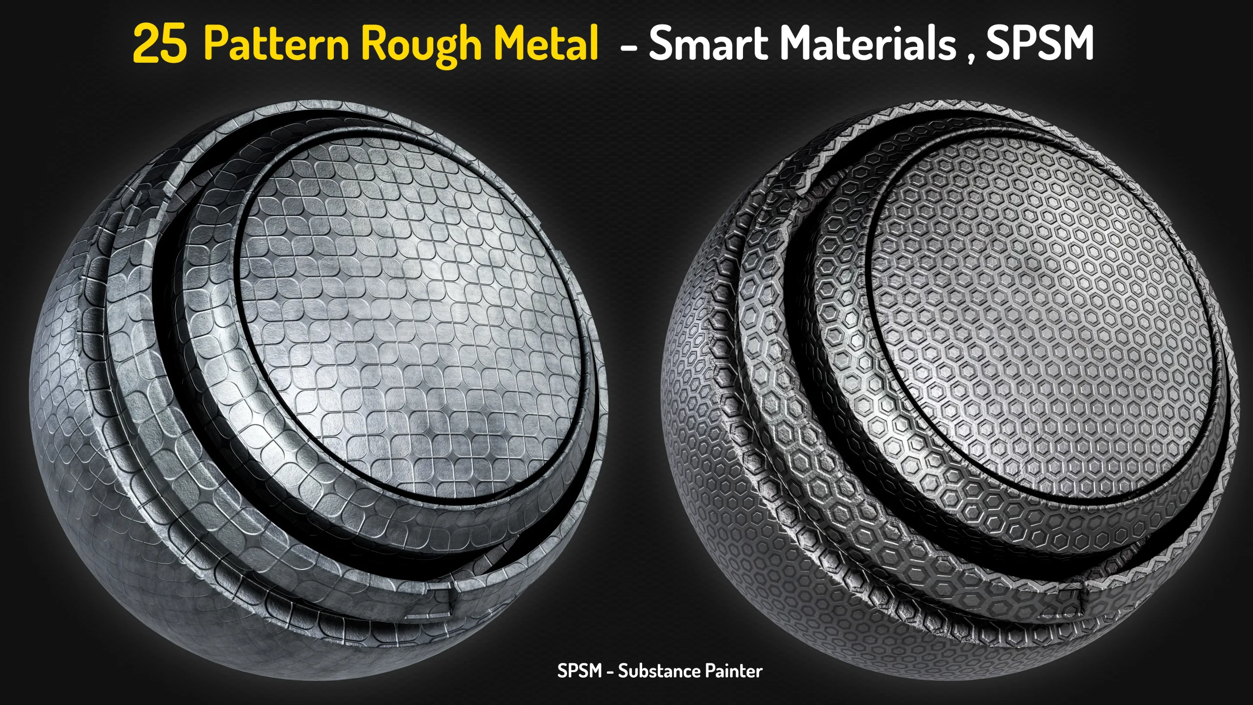 25 Pattern Rough Metal Smart Materials - Vol 4