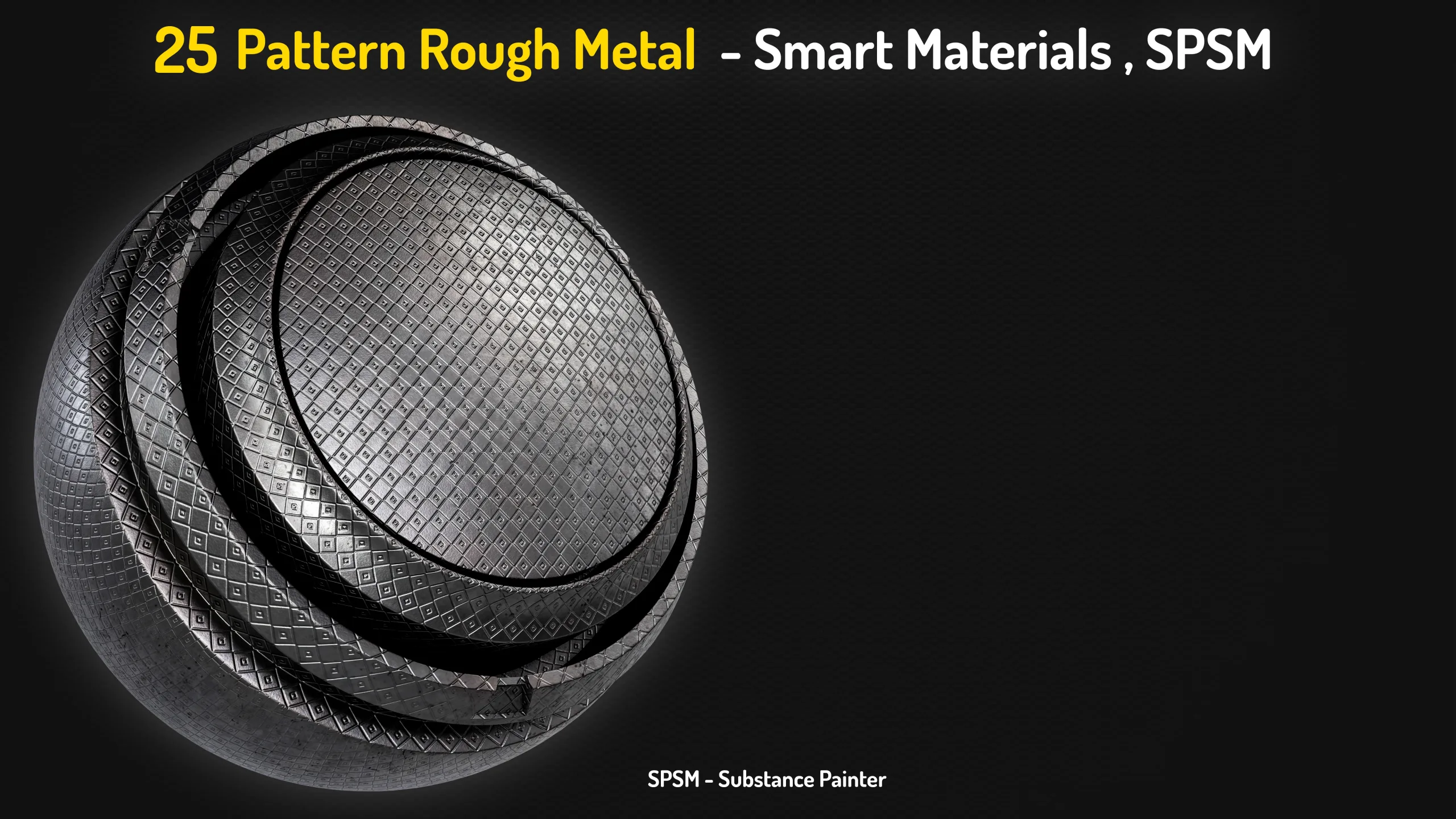 25 Pattern Rough Metal Smart Materials - Vol 4
