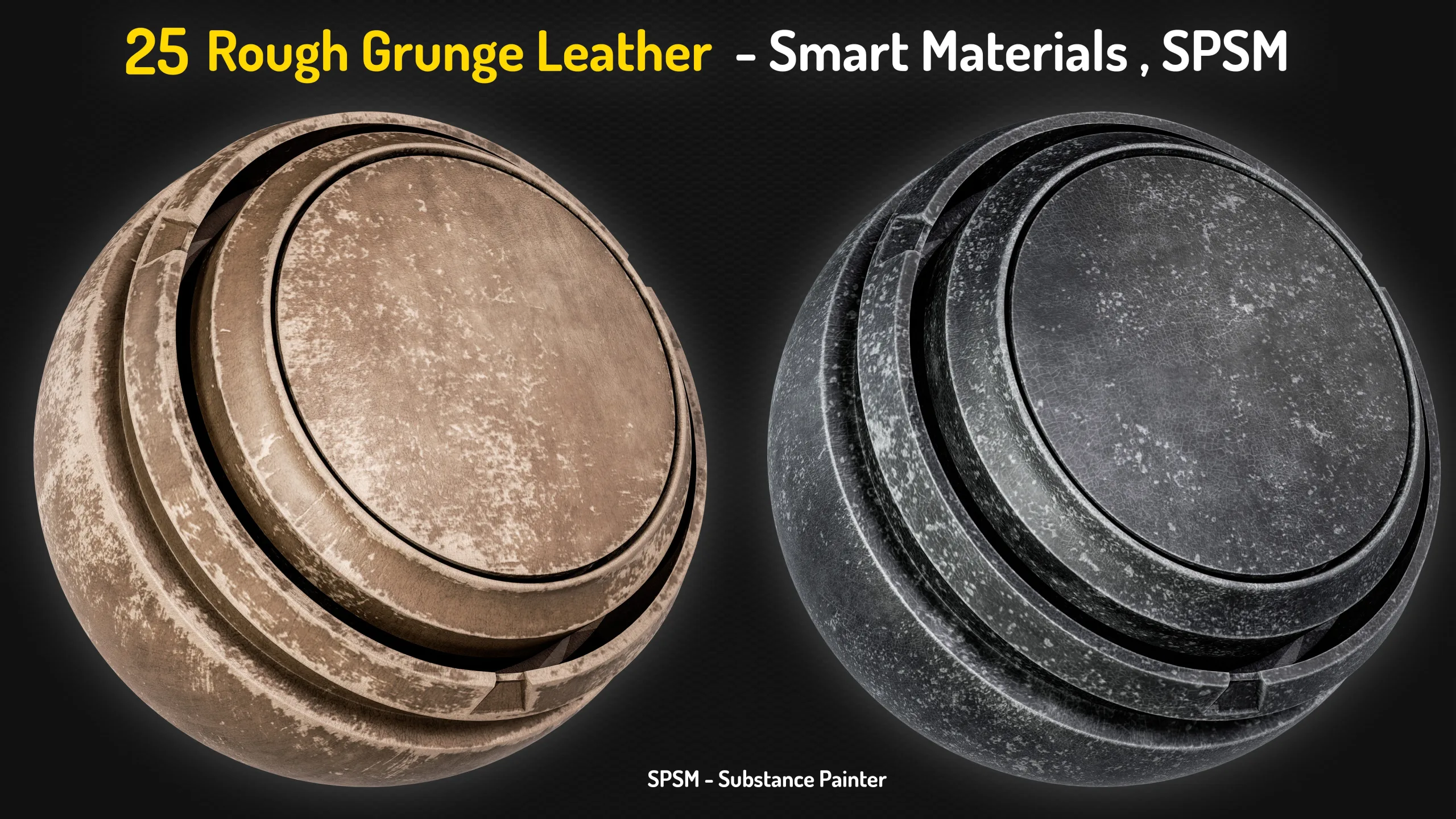 25 Rough Grunge Leather Smart Materials - Vol 10 + 2 Free Samples