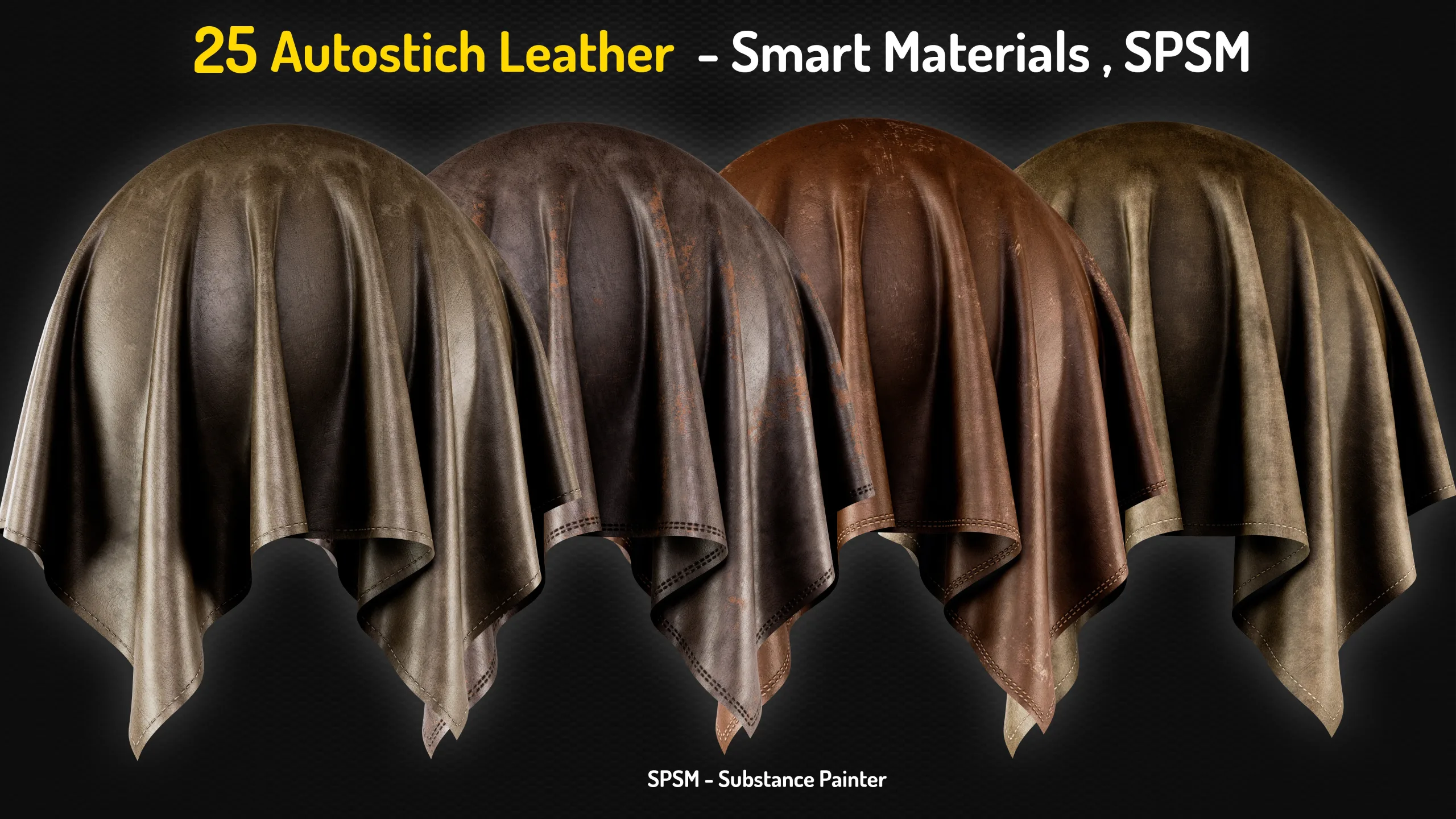 25 Autostich Leather Smart Materials - Vol 13 + 2 Free Samples