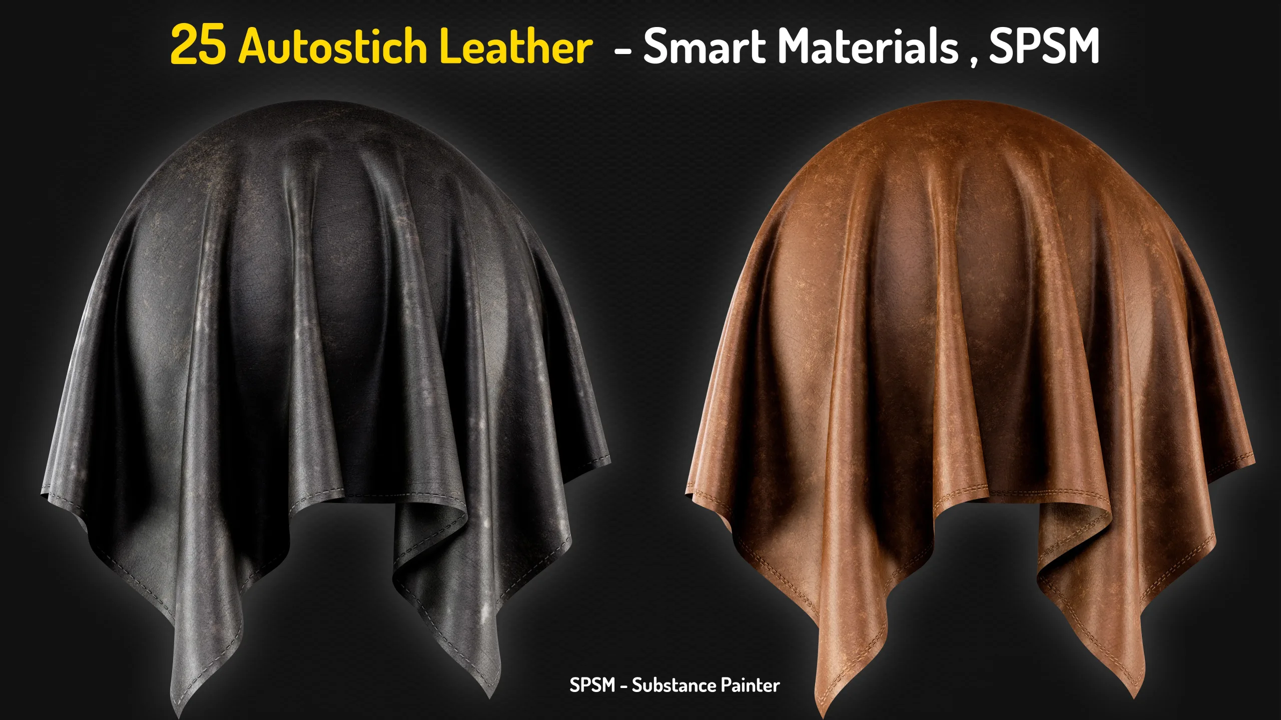 25 Autostich Leather Smart Materials - Vol 13 + 2 Free Samples