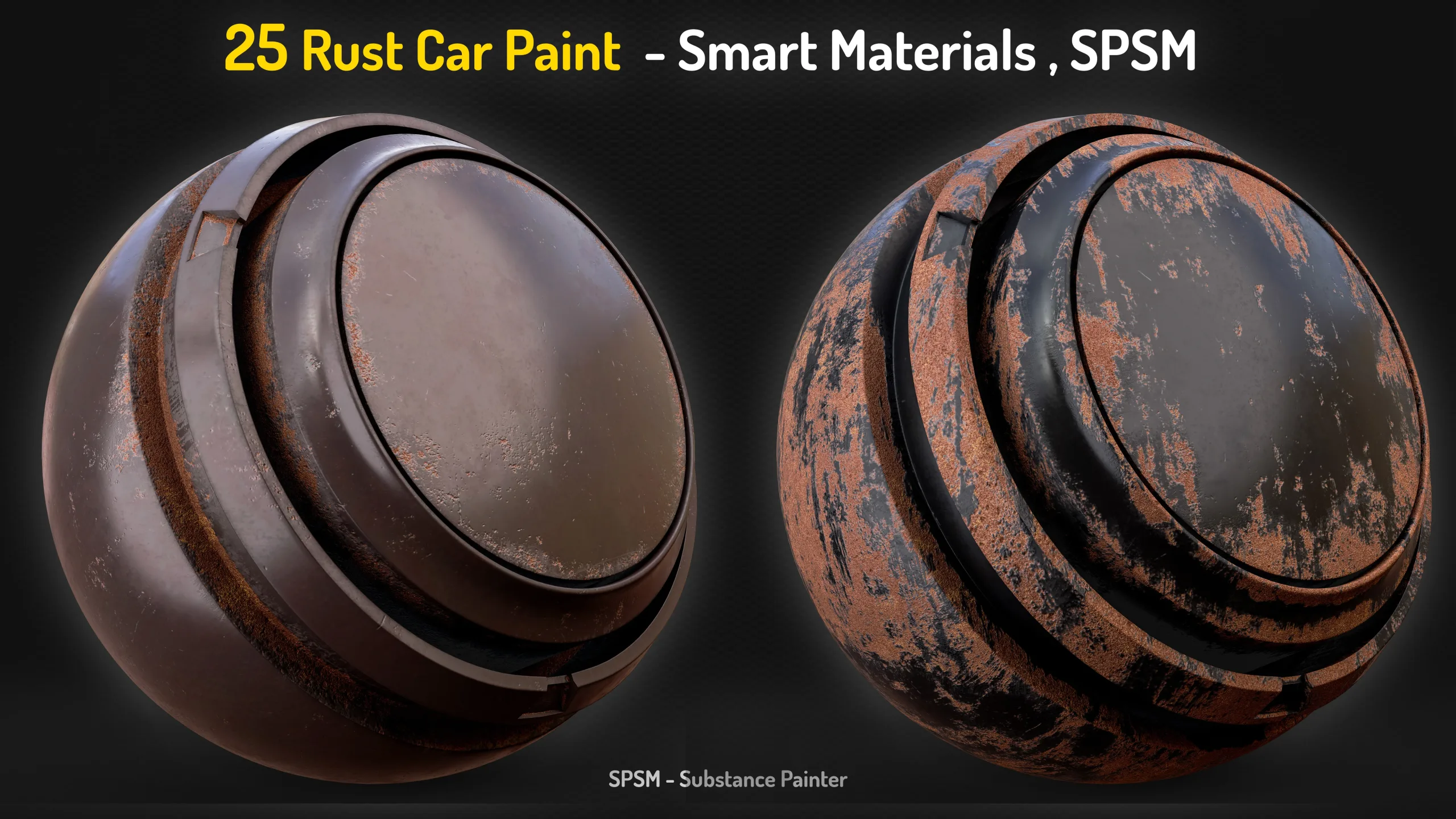 25 Rust Car Paint Smart Materials - Vol 16 + 2 Free Samples
