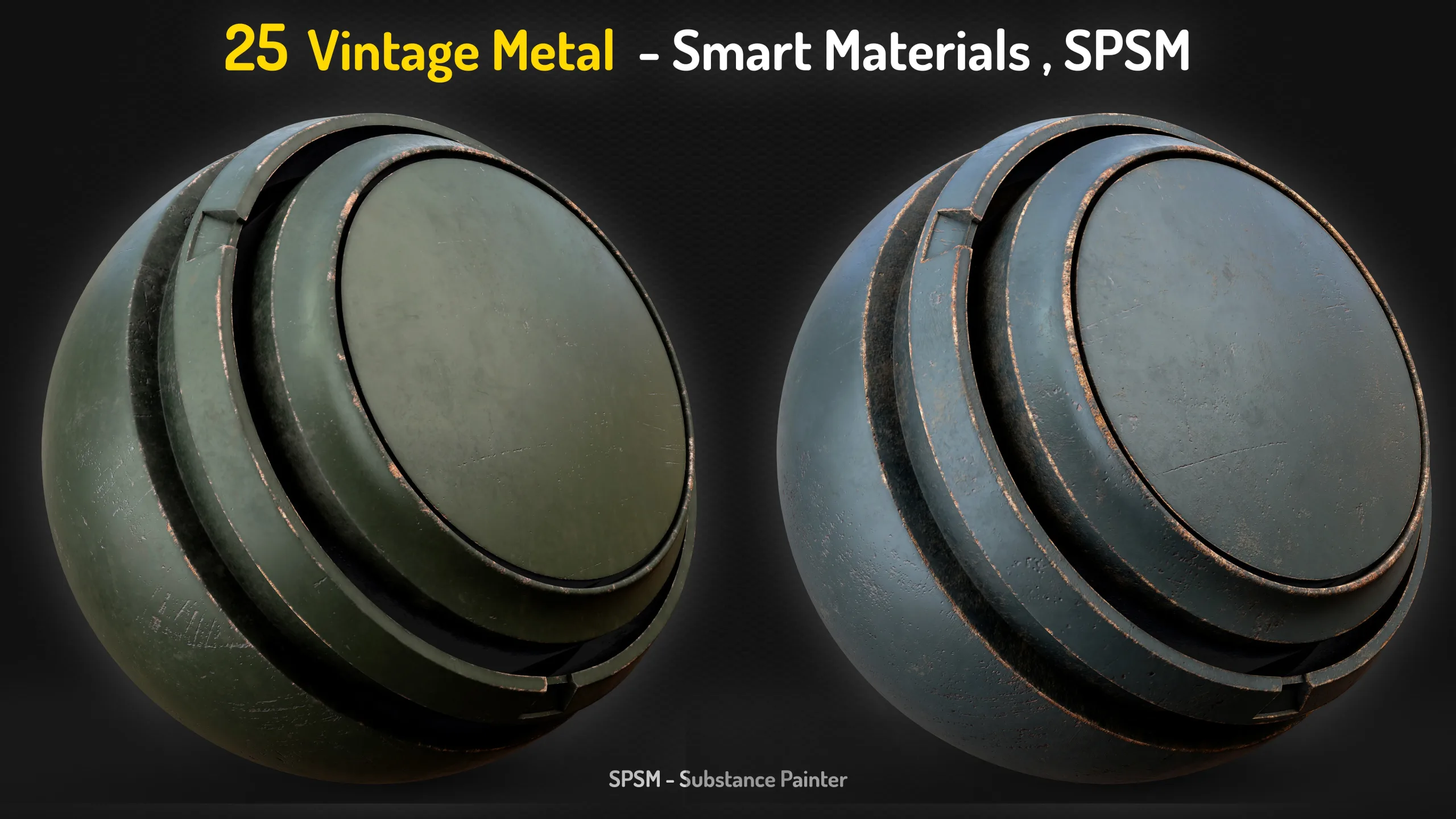 25 Vintage Metal Smart Materials - Vol 17 + 2 Free Samples