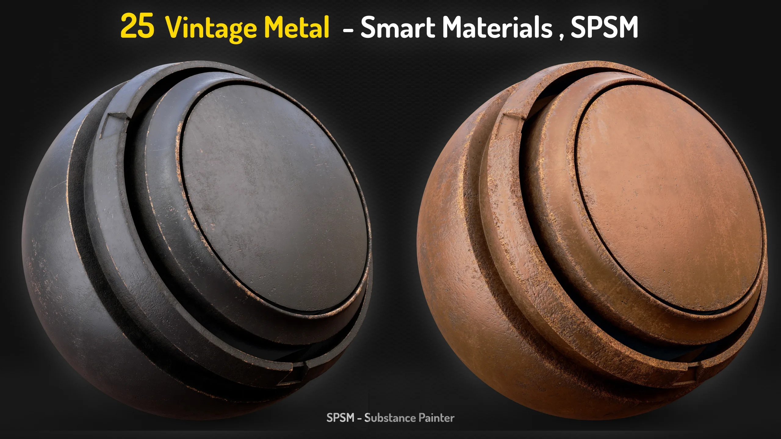 25 Vintage Metal Smart Materials - Vol 17 + 2 Free Samples