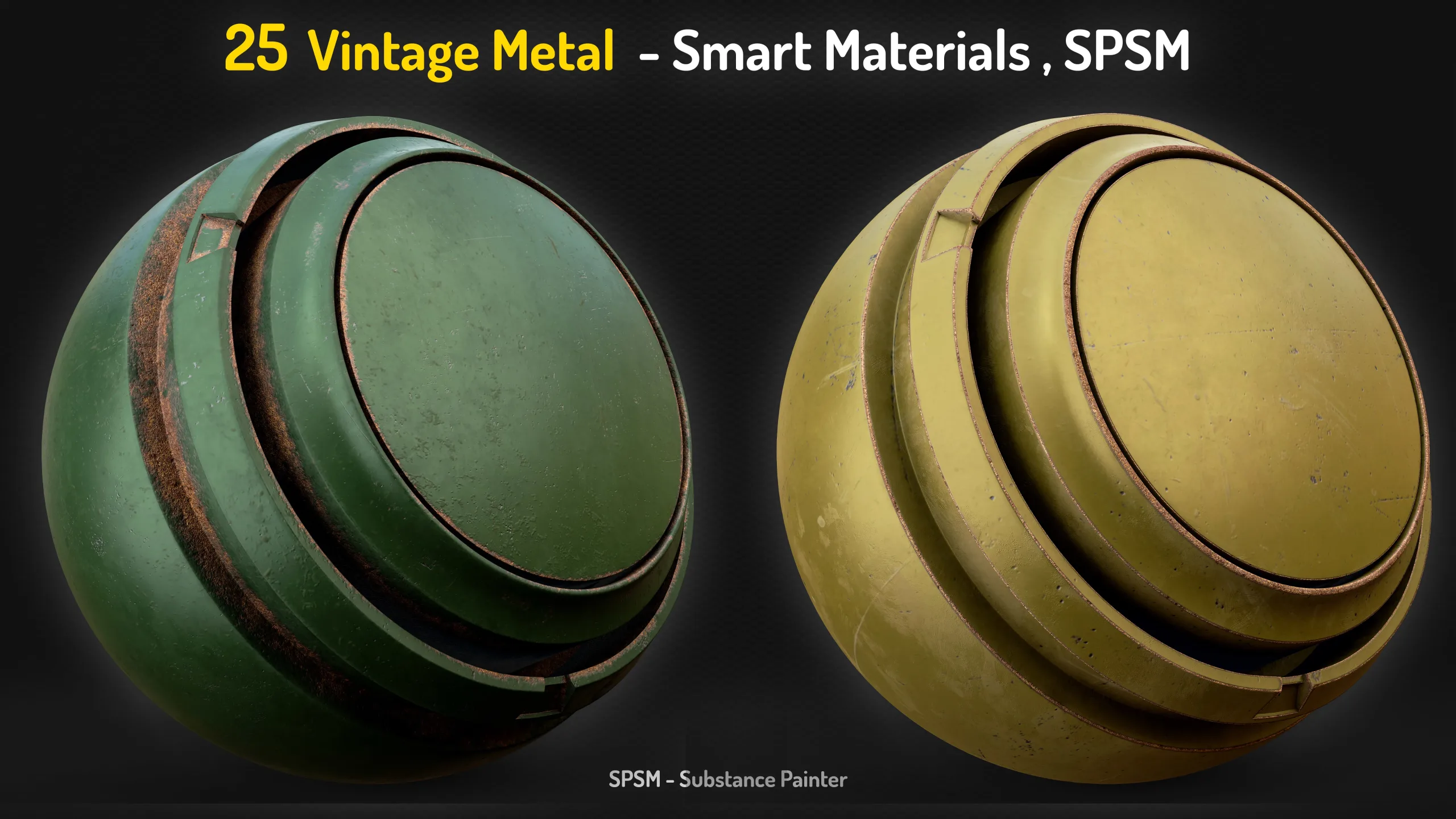 25 Vintage Metal Smart Materials - Vol 17 + 2 Free Samples