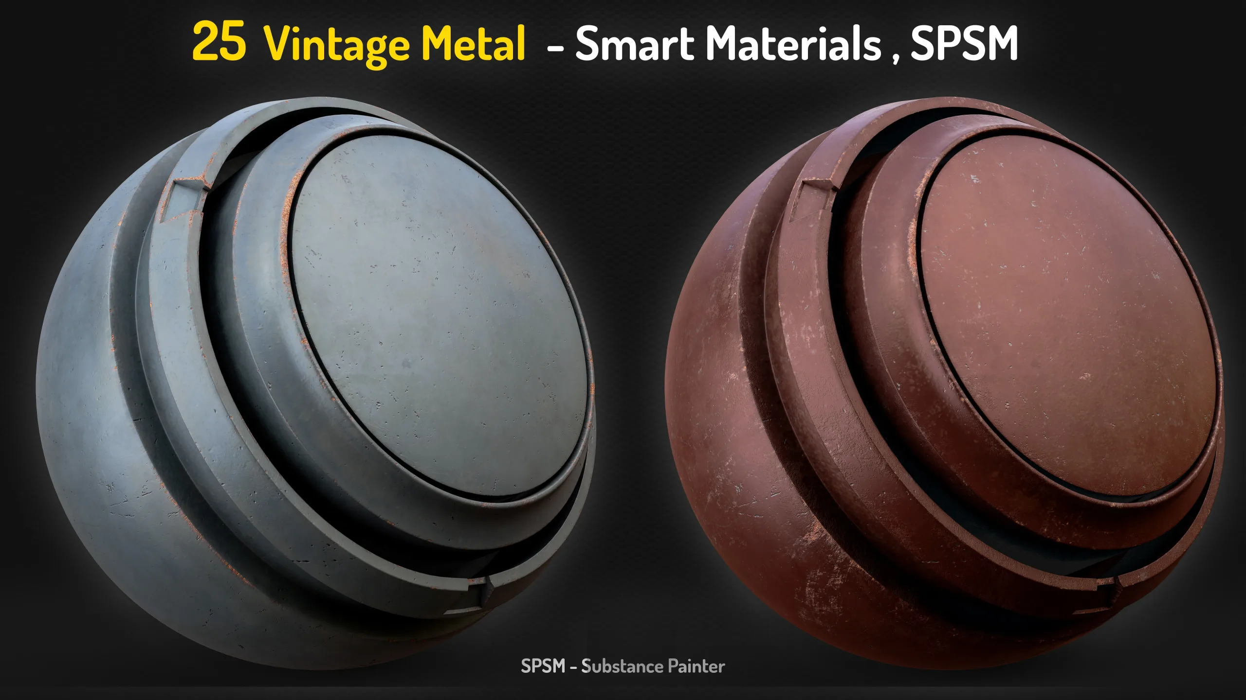 25 Vintage Metal Smart Materials - Vol 17 + 2 Free Samples