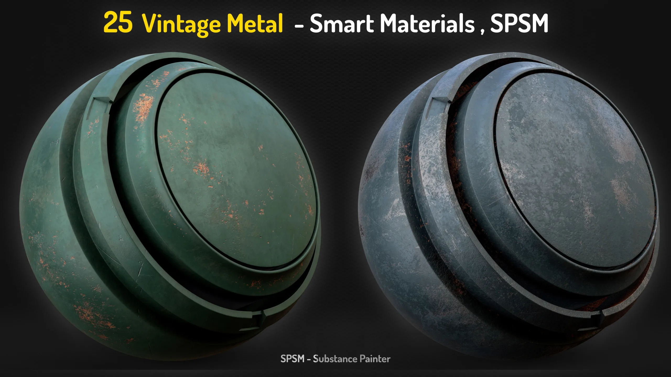 25 Vintage Metal Smart Materials - Vol 17 + 2 Free Samples
