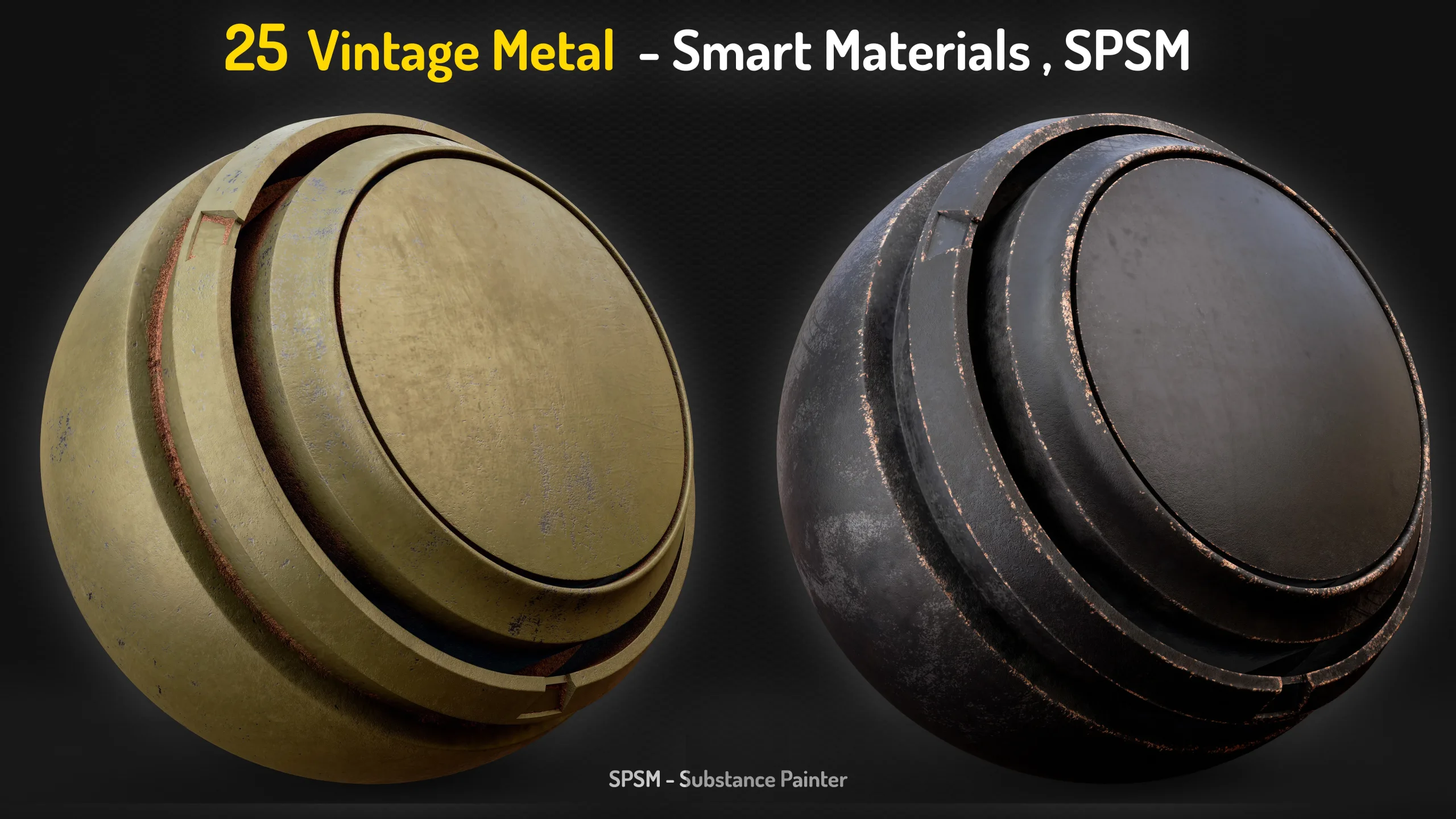 25 Vintage Metal Smart Materials - Vol 17 + 2 Free Samples