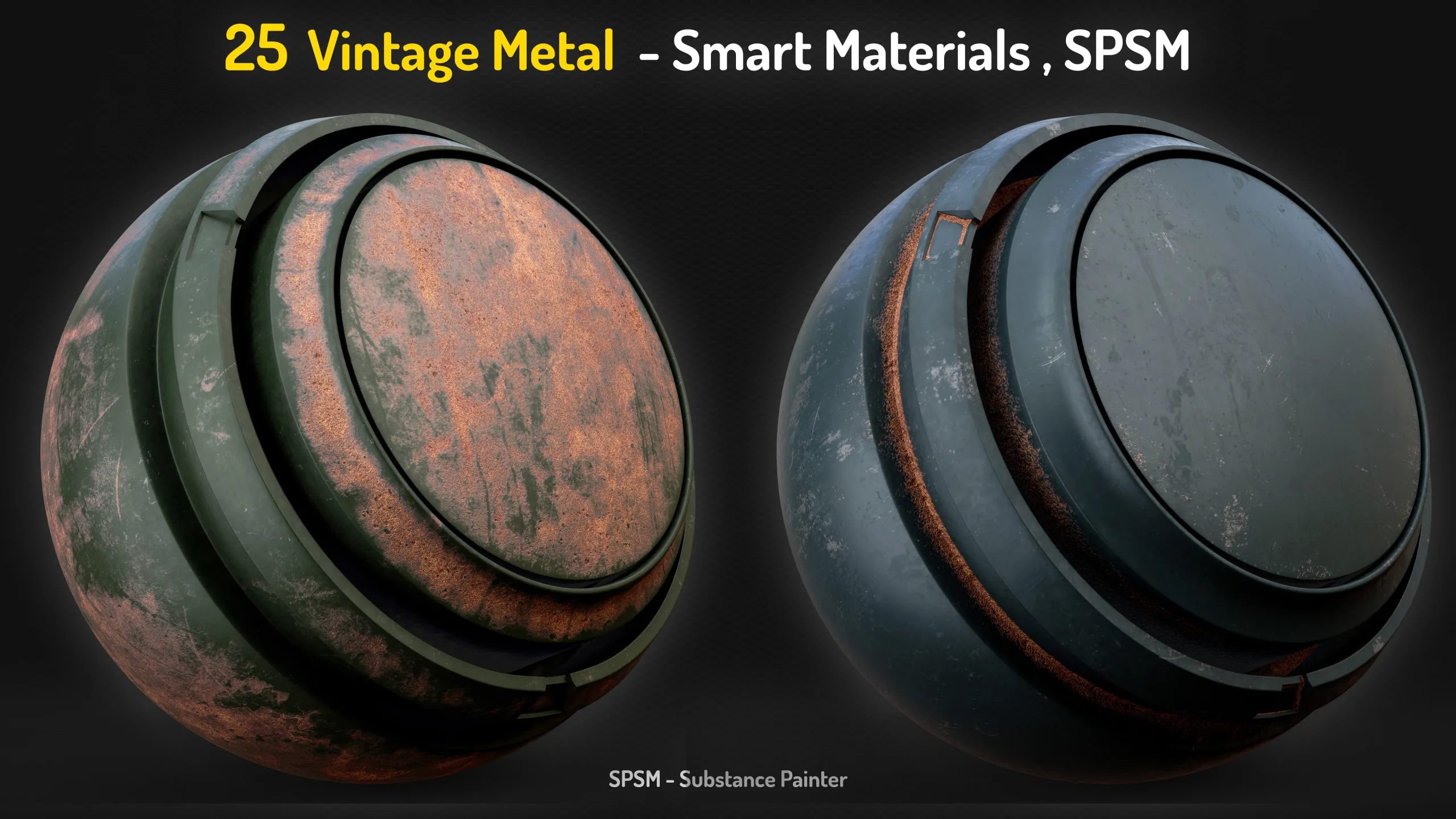 25 Vintage Metal Smart Materials - Vol 17 + 2 Free Samples