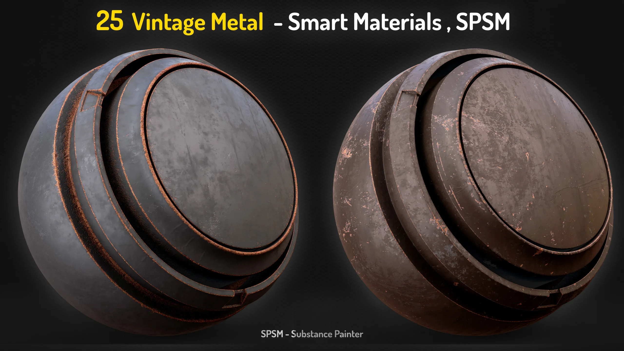 25 Vintage Metal Smart Materials - Vol 17 + 2 Free Samples
