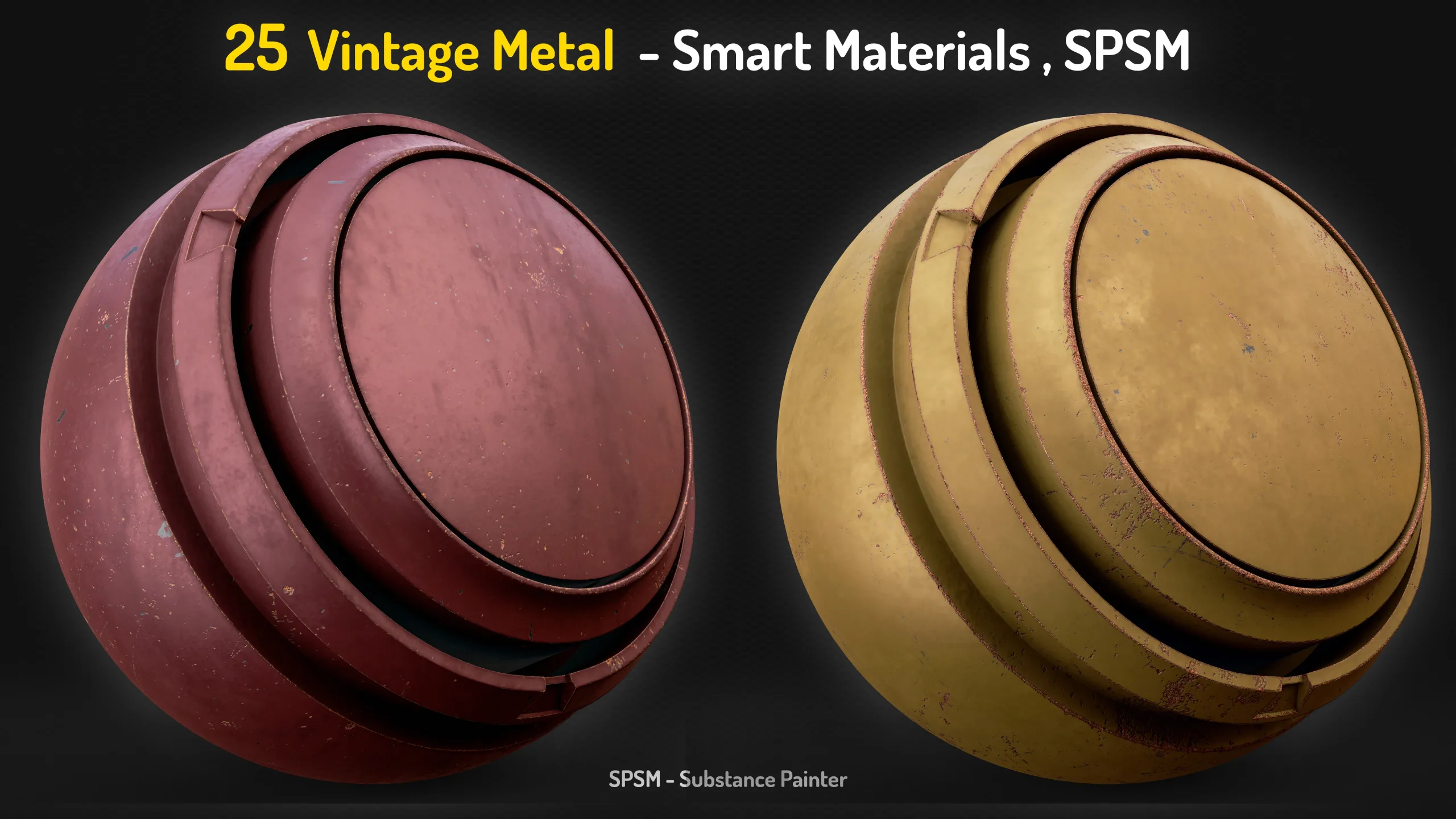 25 Vintage Metal Smart Materials - Vol 17 + 2 Free Samples