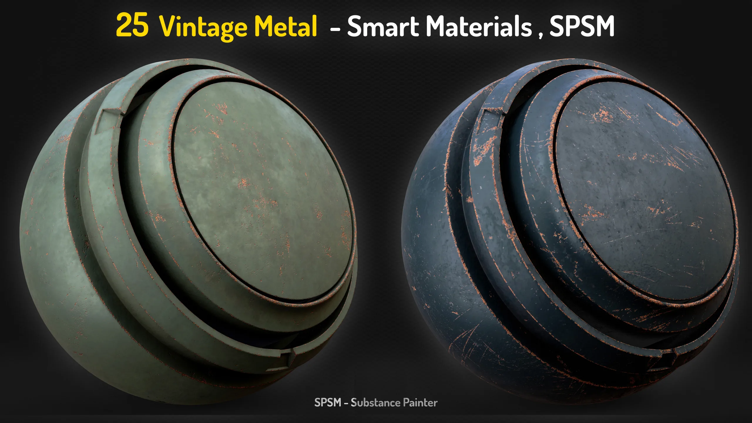 25 Vintage Metal Smart Materials - Vol 17 + 2 Free Samples