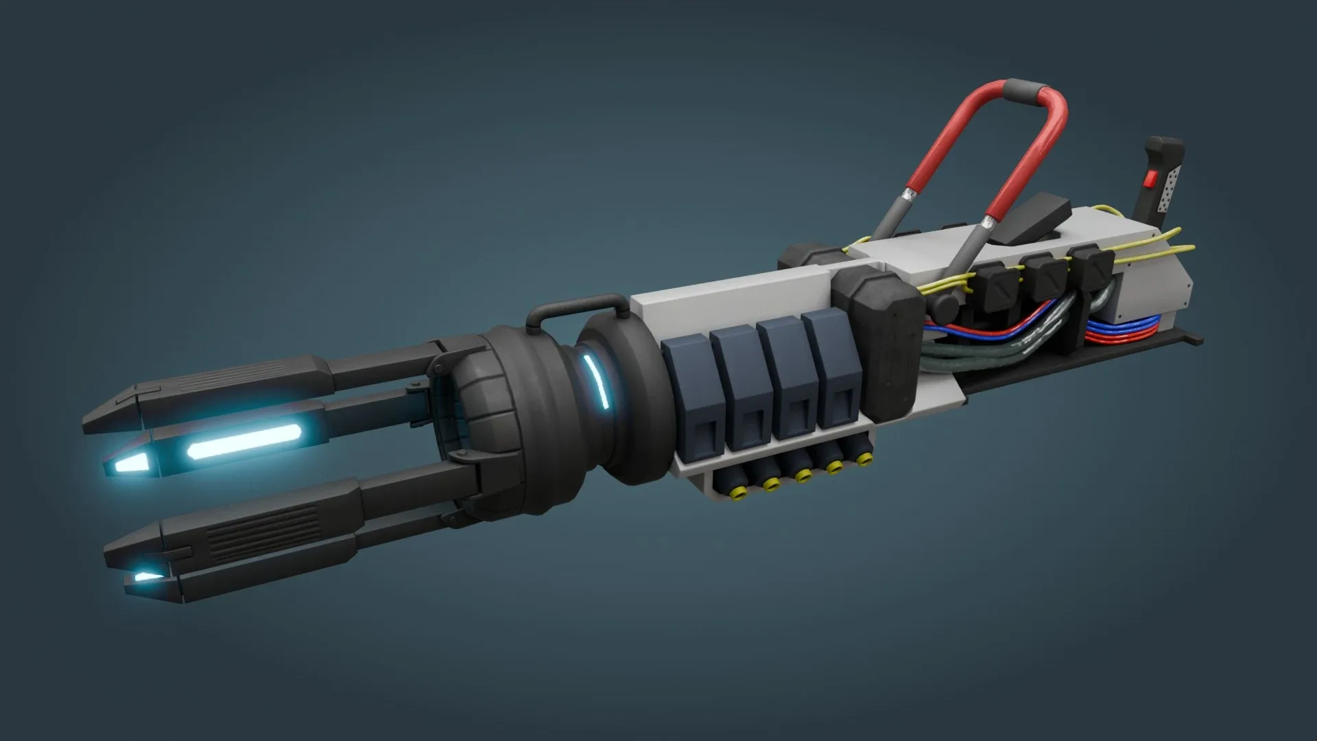 Sci-Fi Weapon low poly - game ready - PBR