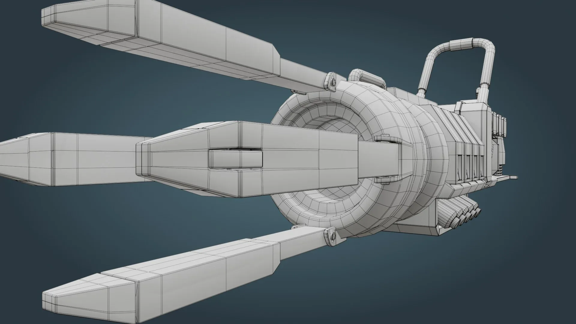 Sci-Fi Weapon low poly - game ready - PBR