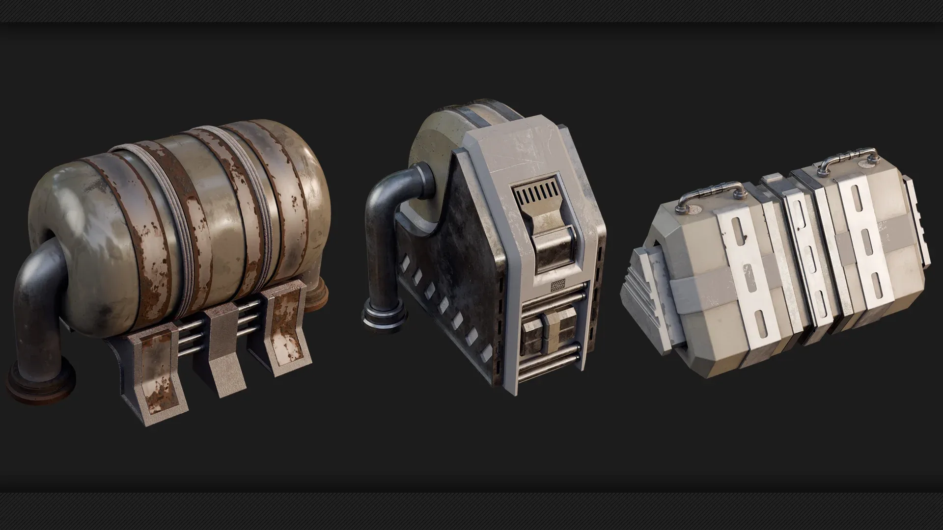 25 Sci-Fi Props - kitbash - Vol 10