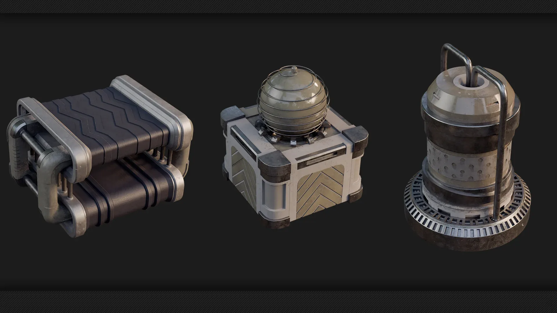 25 Sci-Fi Props - kitbash - Vol 10