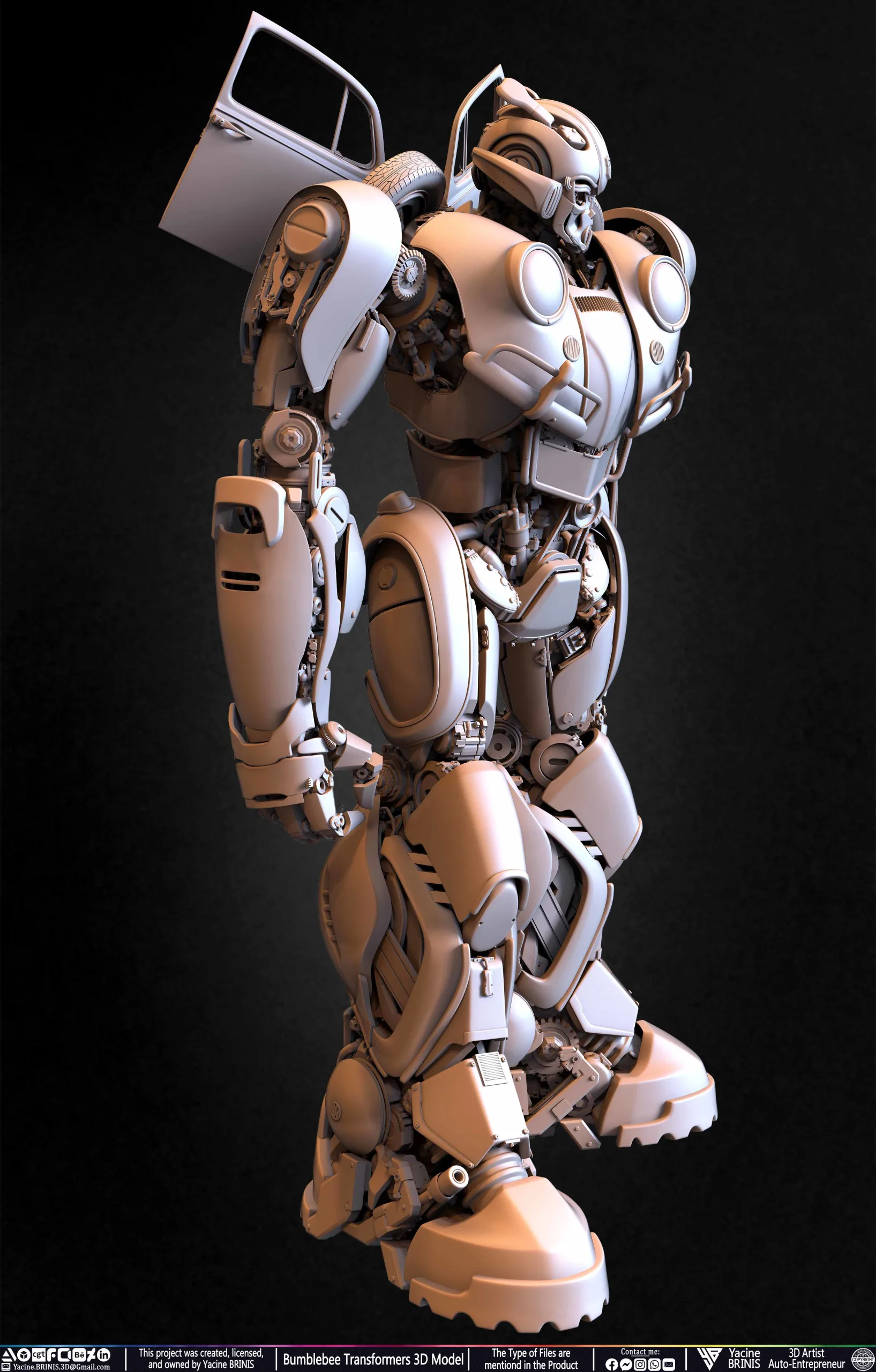 Bumblebee Transformers 3D Model